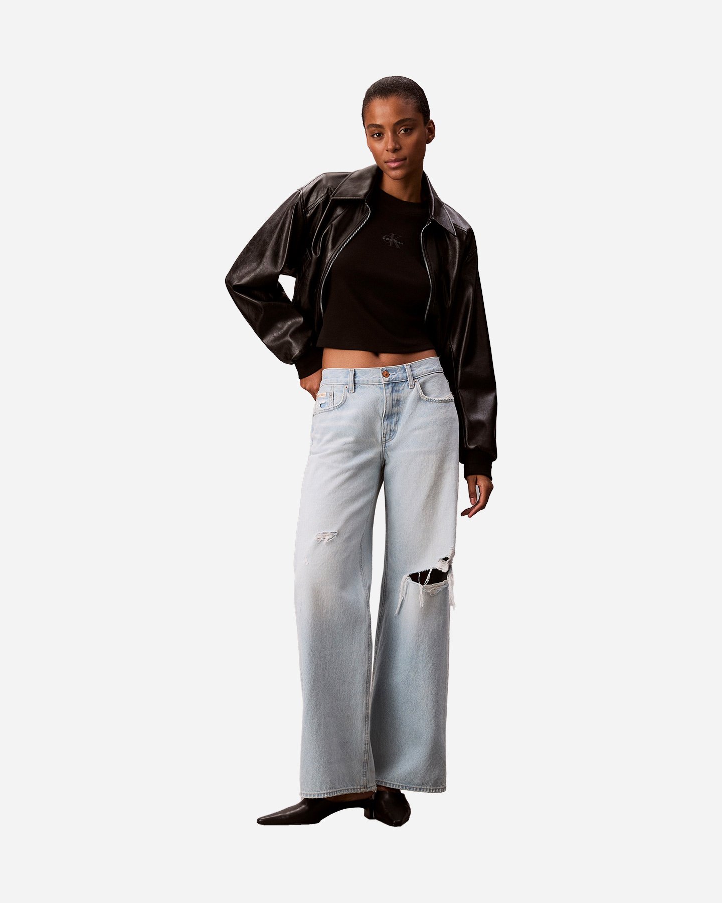 T-shirt CALVIN KLEIN JEANS LOGO W - Nero - 3 | Cisalfa Sport