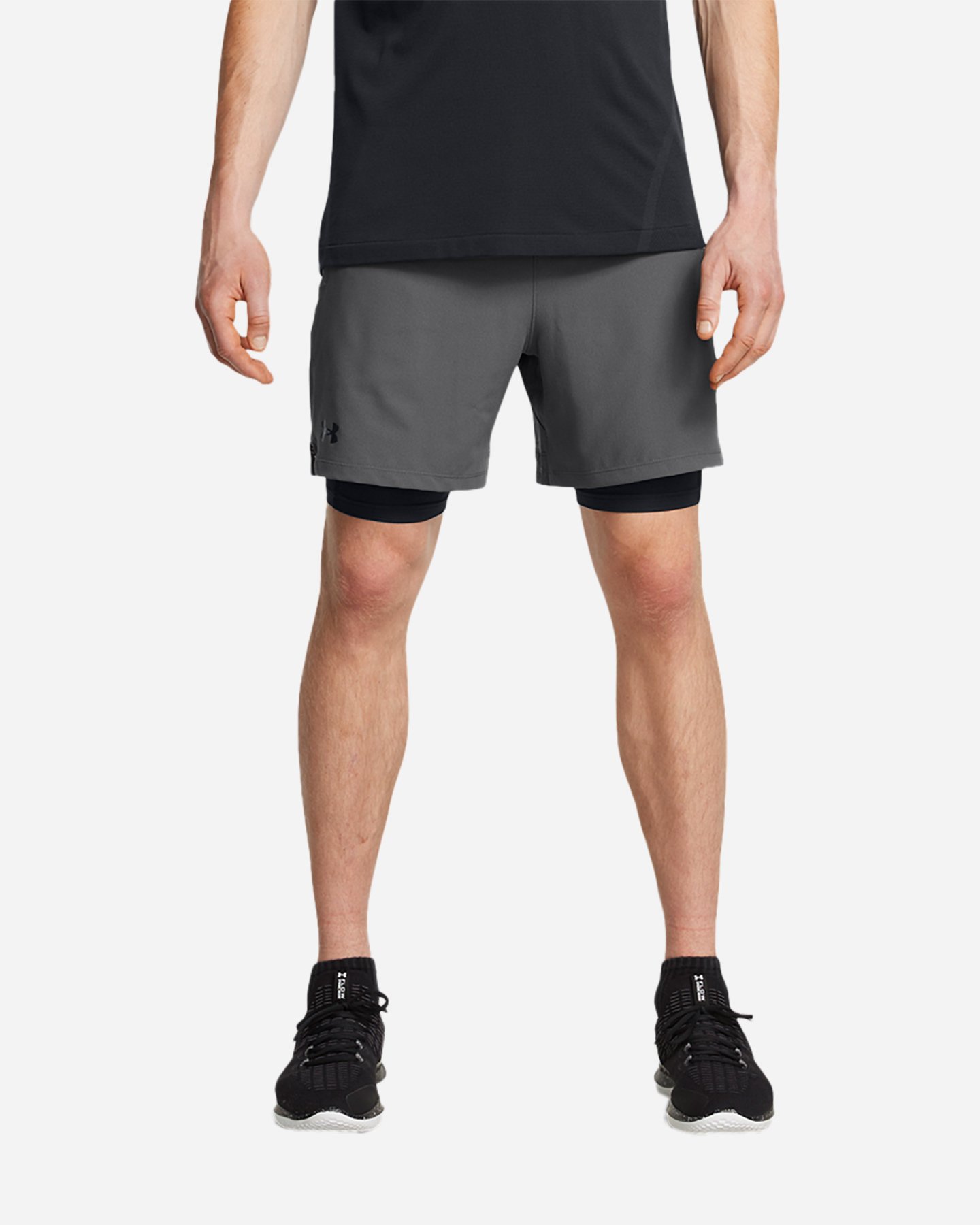 Pantalone training UNDER ARMOUR VANISH 2IN1 M - Grigio - 2 | Cisalfa Sport