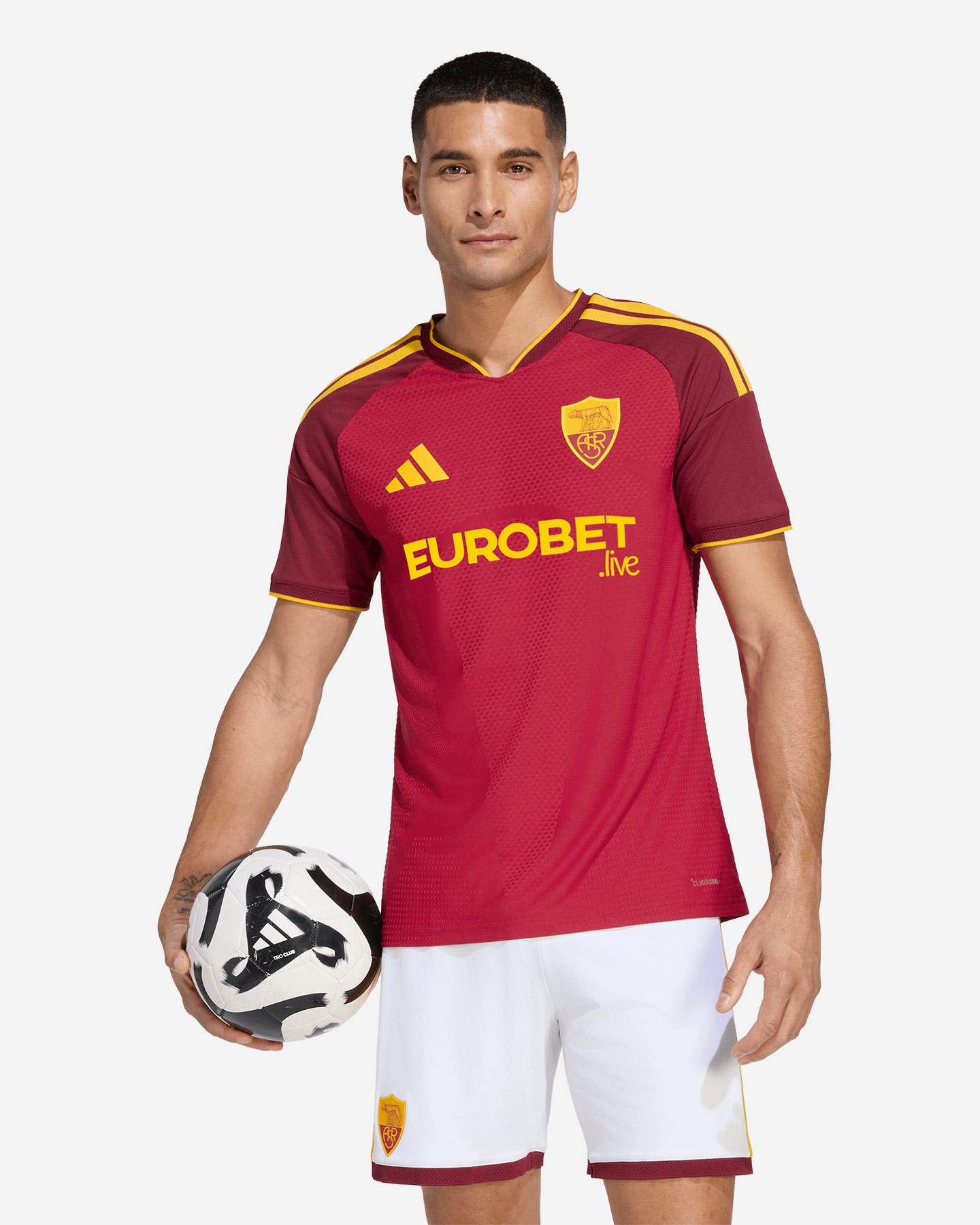 Maglia calcio ufficiale ADIDAS AS ROMA HOME AUTHENTIC 26-27 M - 2 | Cisalfa Sport