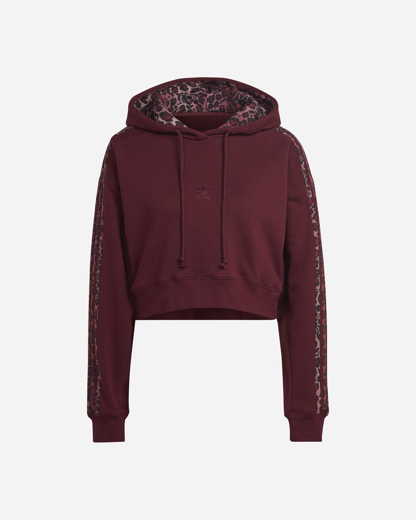 Felpa ADIDAS ORGINALS TREFOIL ANIMALIER W - Rosso - 0 | Cisalfa Sport