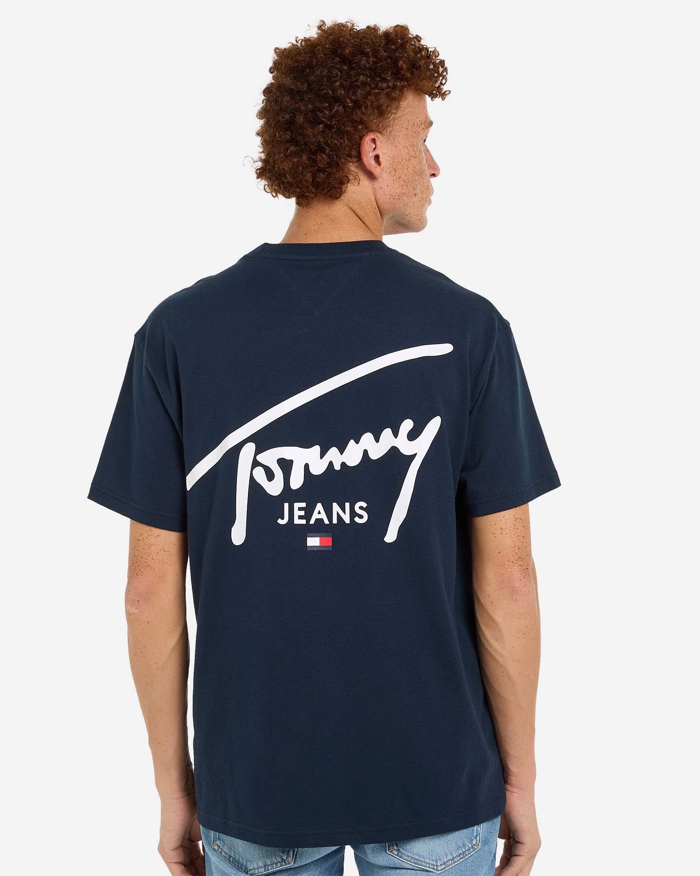 T-shirt TOMMY HILFIGER BACK LOGO SIGNATURE M - Blu - 3 | Cisalfa Sport