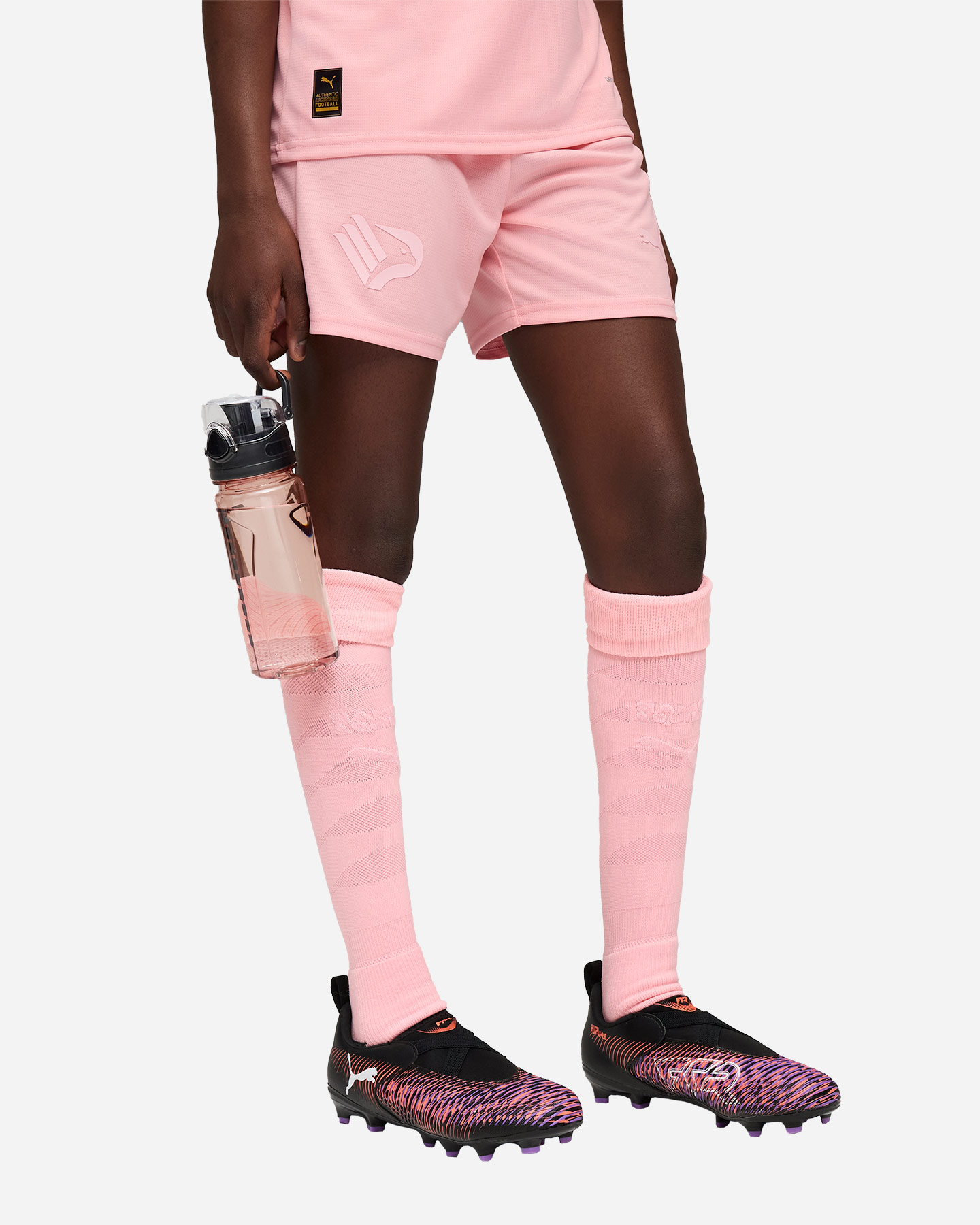 Pantaloncini calcio ufficiali PUMA PALERMO HOME 25-26 JR - Rosa - 2 | Cisalfa Sport