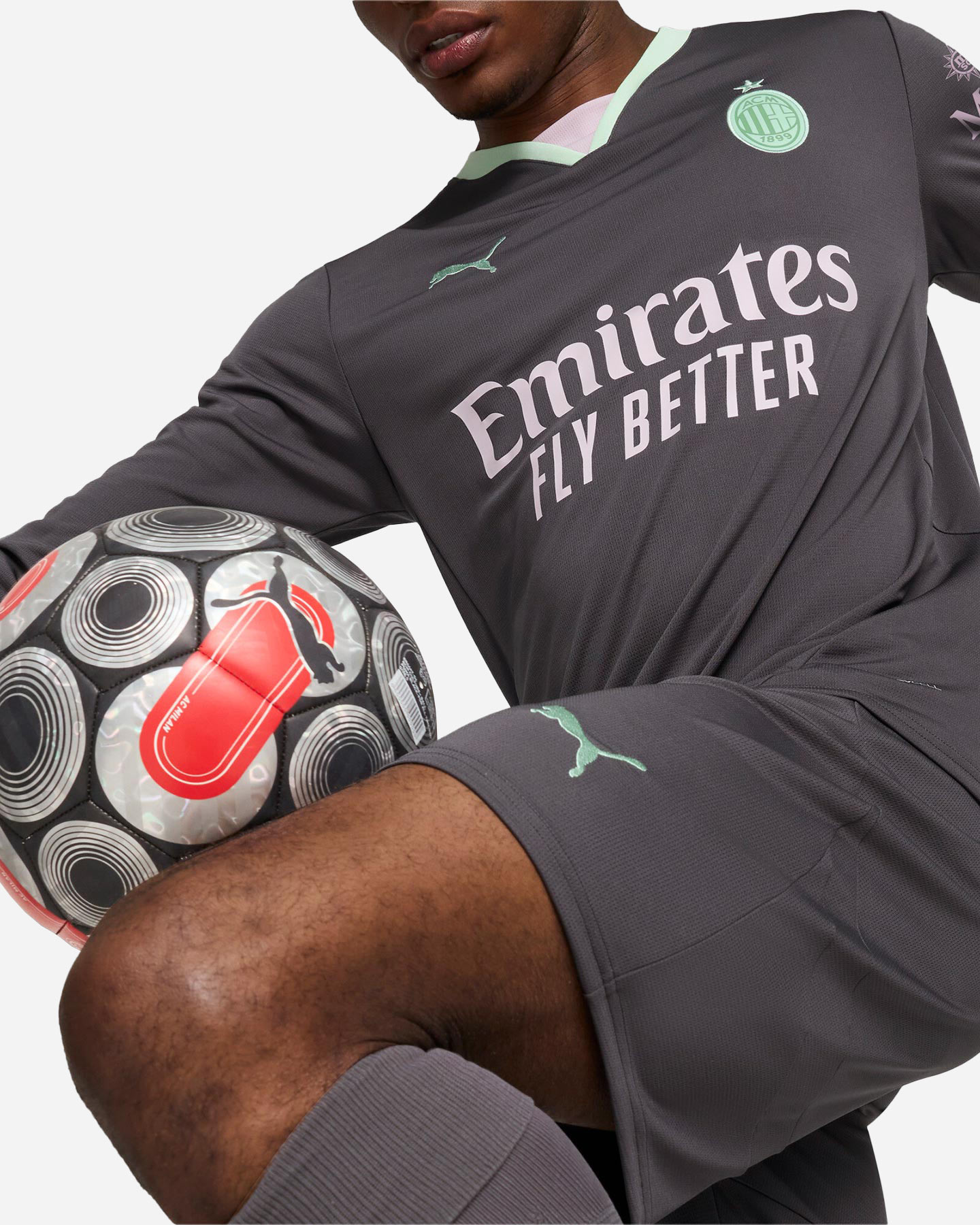 Pantaloncini calcio ufficiali PUMA MILAN 3RD 24-25 M - Color mix - 4 | Cisalfa Sport