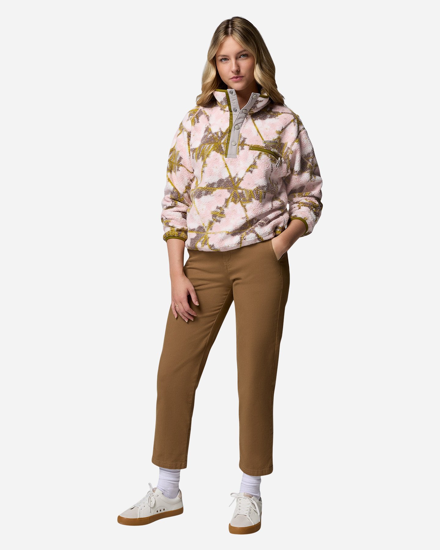 Pile COLUMBIA HELVETIA II PRINTED W - Rosso - 3 | Cisalfa Sport