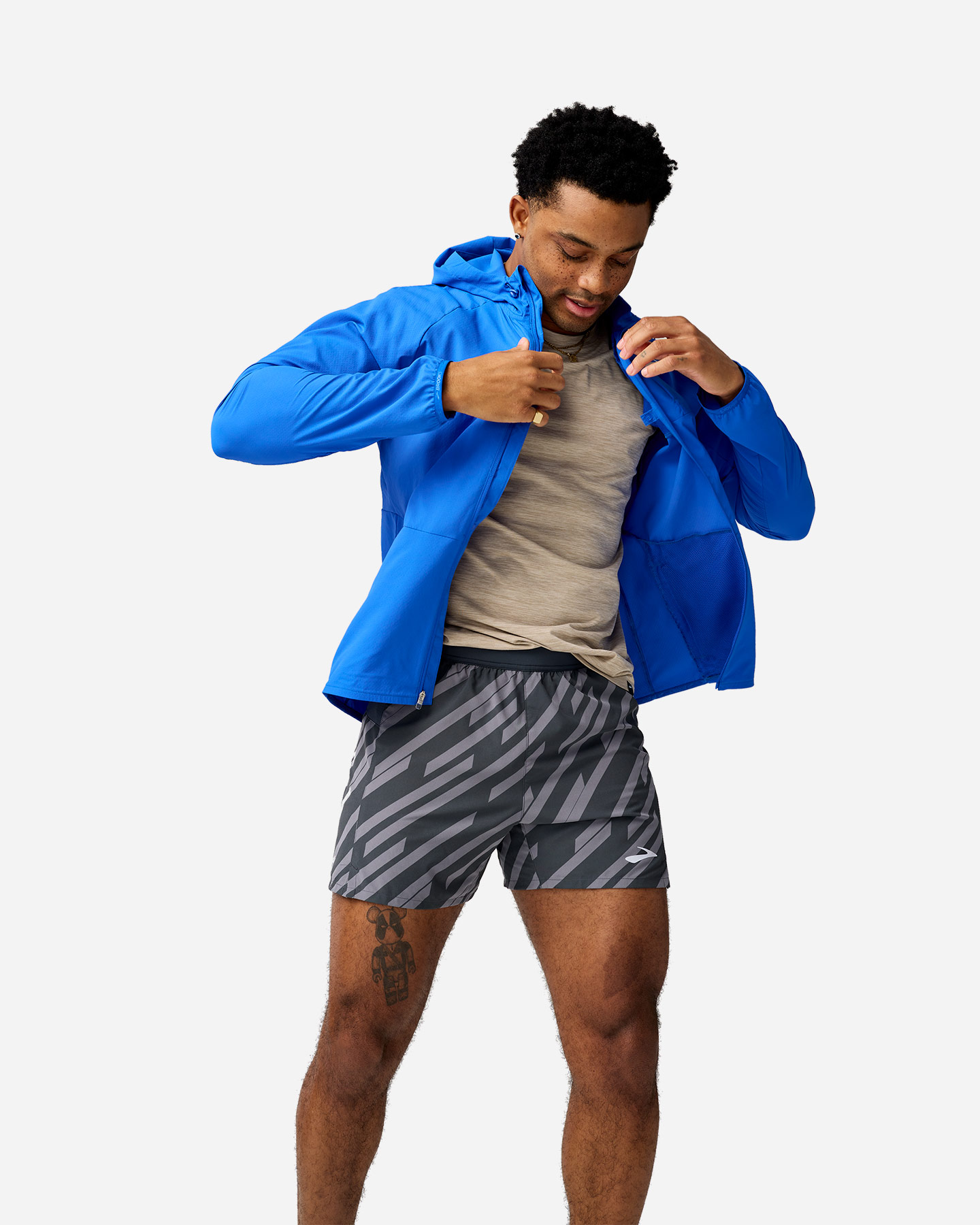 Giacca running BROOKS CANOPY M - Blu - 3 | Cisalfa Sport