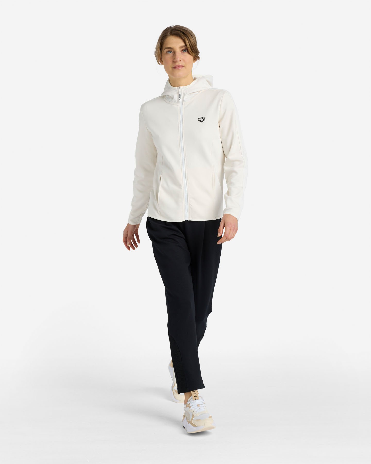 Felpa ARENA ATHLETIC PROGRESS W - Bianco - 4 | Cisalfa Sport