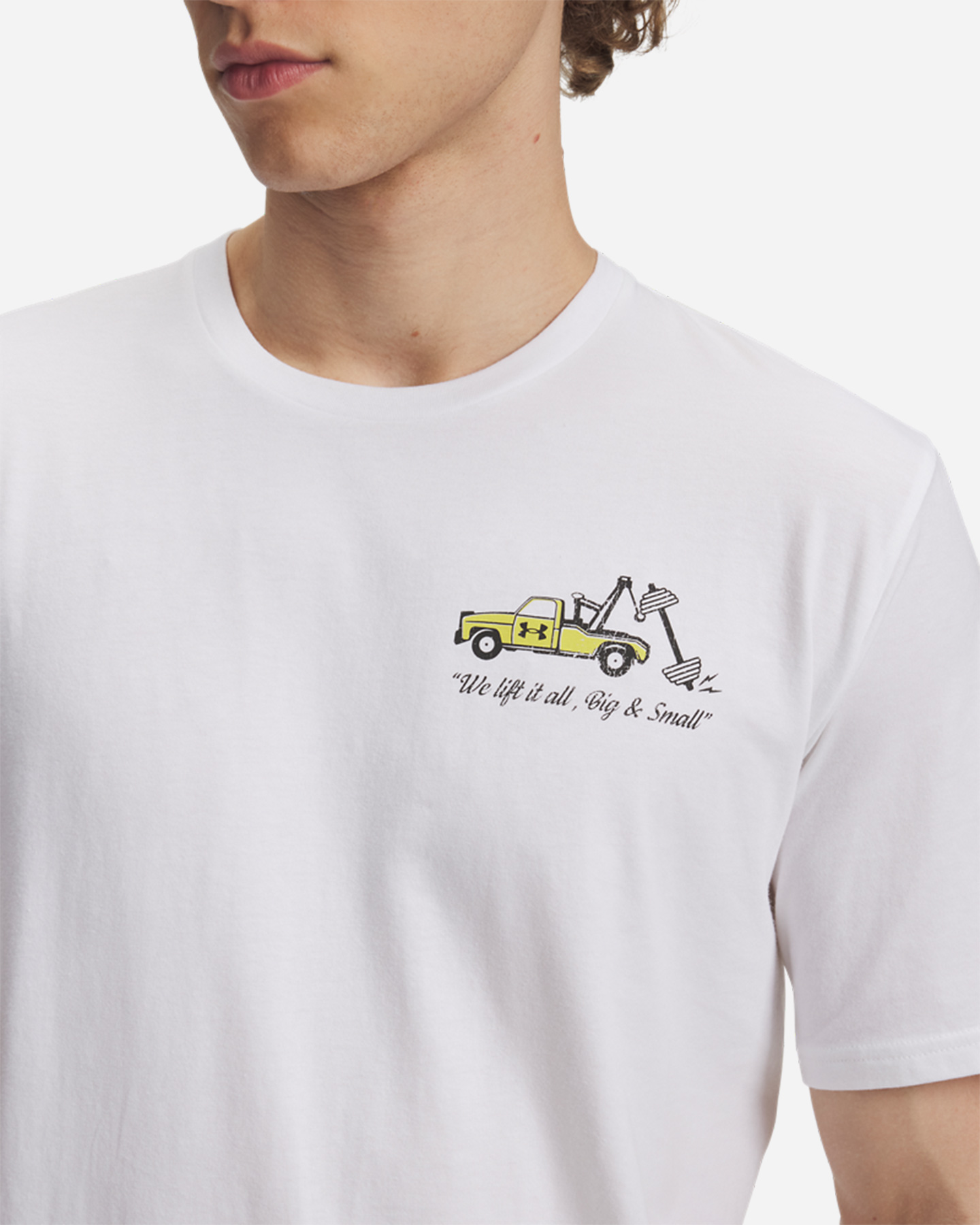 T-shirt UNDER ARMOUR TRUCK LOGO M - Bianco - 2 | Cisalfa Sport