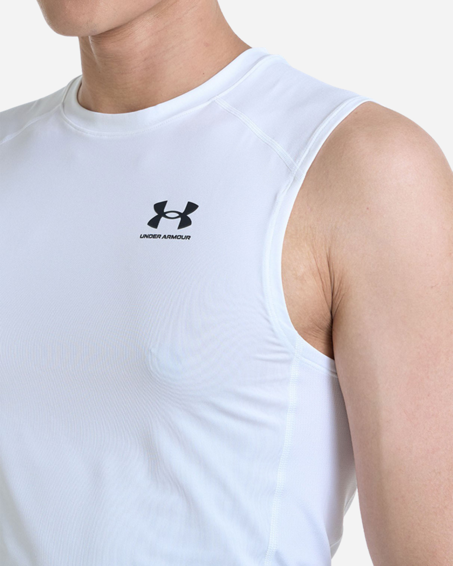 Canotta training UNDER ARMOUR HEATGEAR COMPRESSION M - Bianco - 4 | Cisalfa Sport