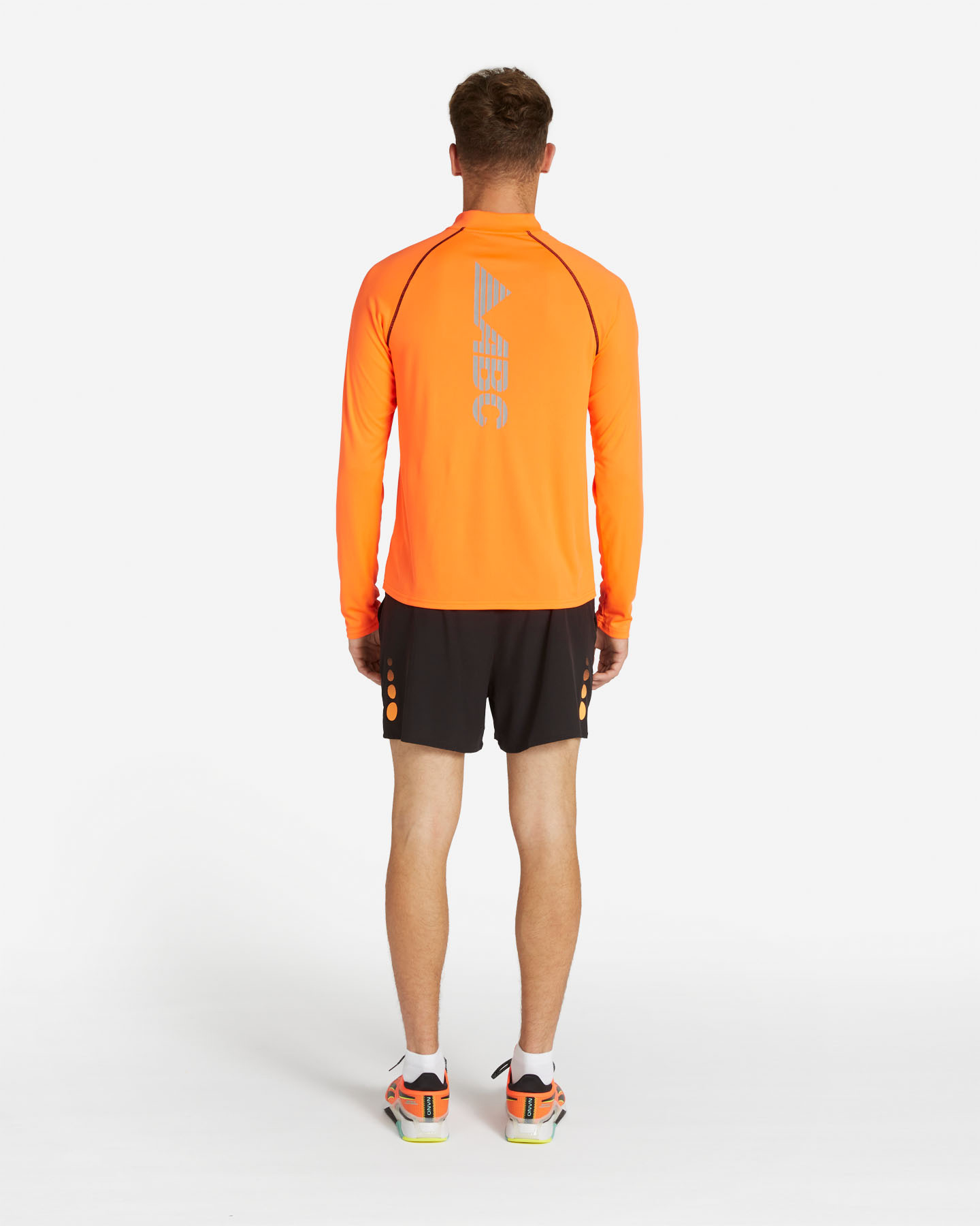Maglia running ABC WINTER M - Arancione - 2 | Cisalfa Sport