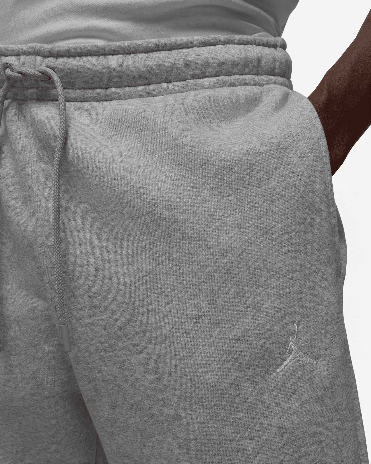 Pantalone NIKE FLC BROOKLYN JORDAN M - Grigio - 3 | Cisalfa Sport