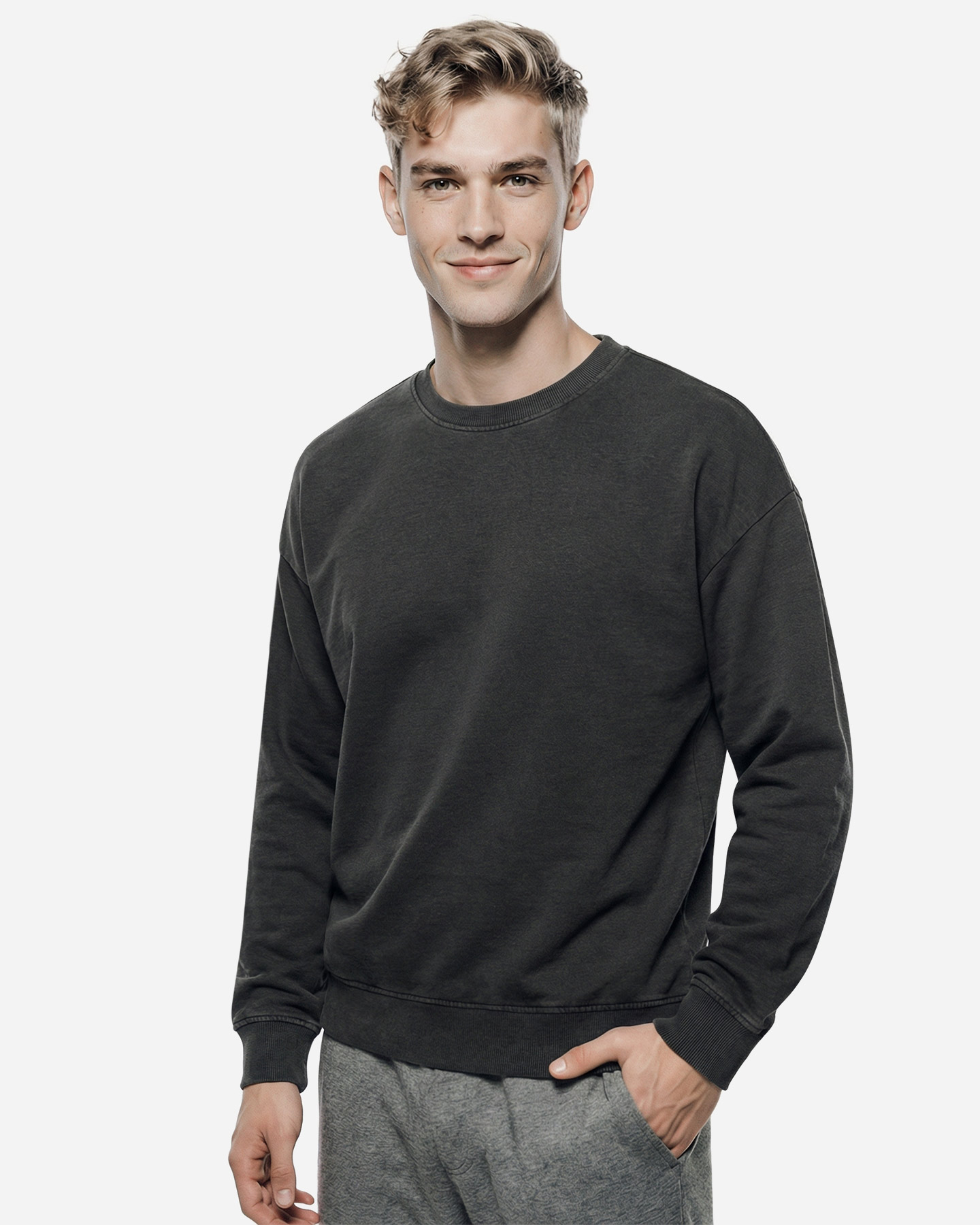 Felpa ABC BASIC ATHLETIC M - Nero - 2 | Cisalfa Sport