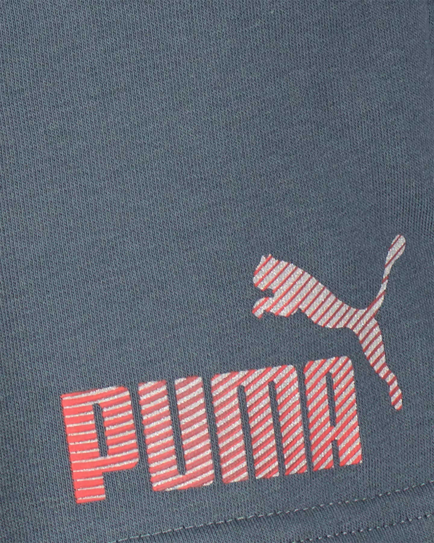Pantaloncini PUMA PLOGO JR - Grigio - 3 | Cisalfa Sport