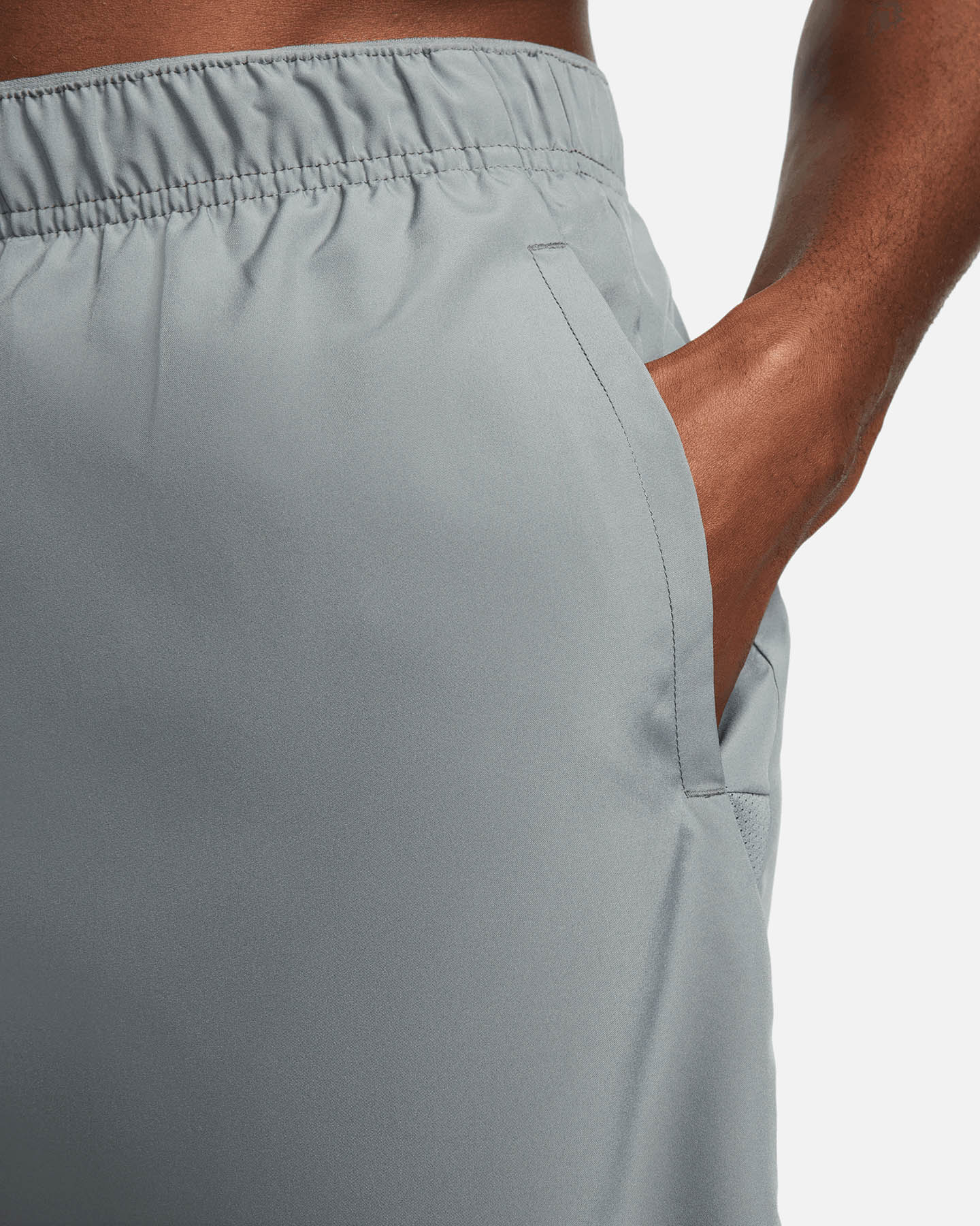 Short running NIKE CHALLENGER 2IN1 7IN M - Grigio - 4 | Cisalfa Sport