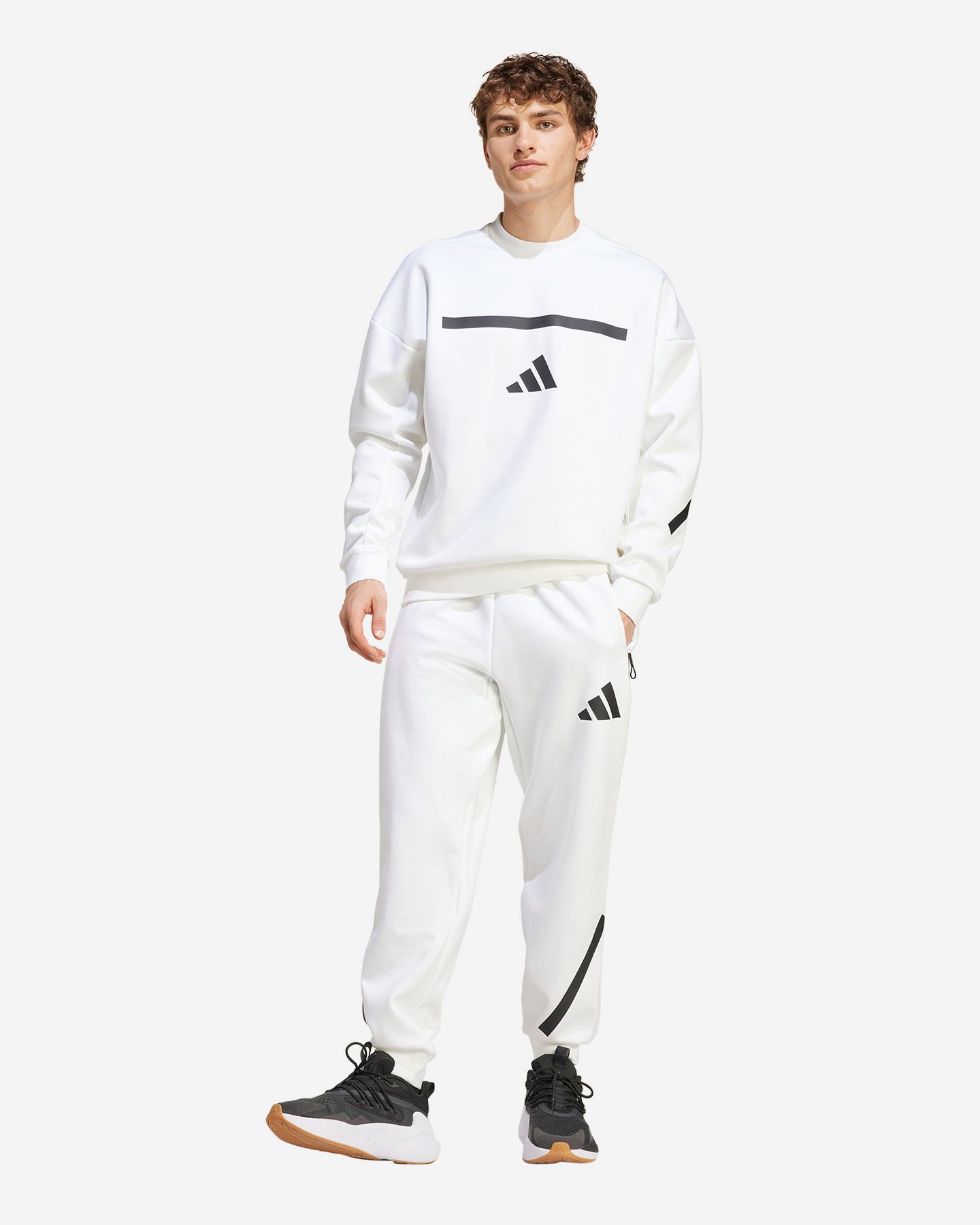 Felpa ADIDAS Z.N.E. M - Bianco - 3 | Cisalfa Sport