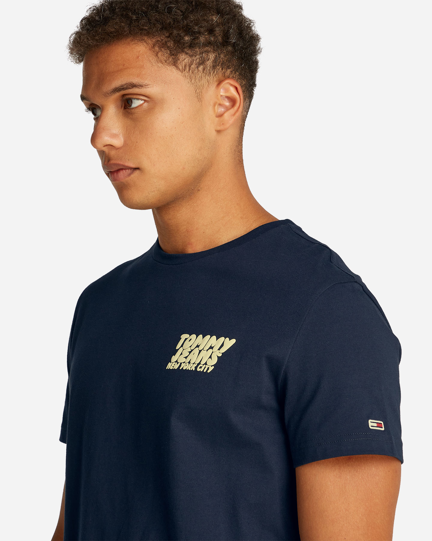 T-shirt TOMMY HILFIGER SMALL LOGO M - Blu - 5 | Cisalfa Sport