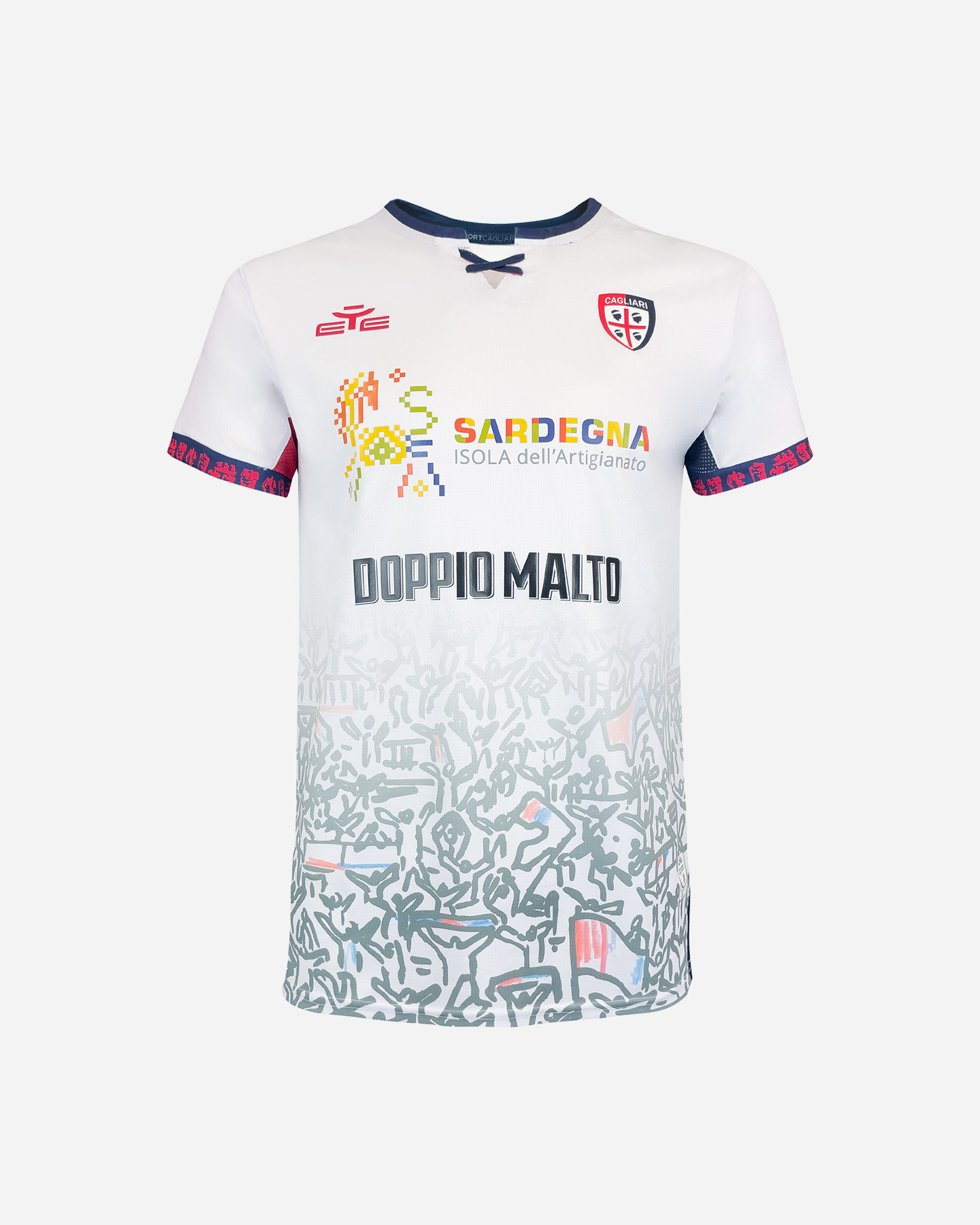 Eye Cagliari Away 25-26 M - Maglia Calcio Ufficiale - Uomo - Color Mix