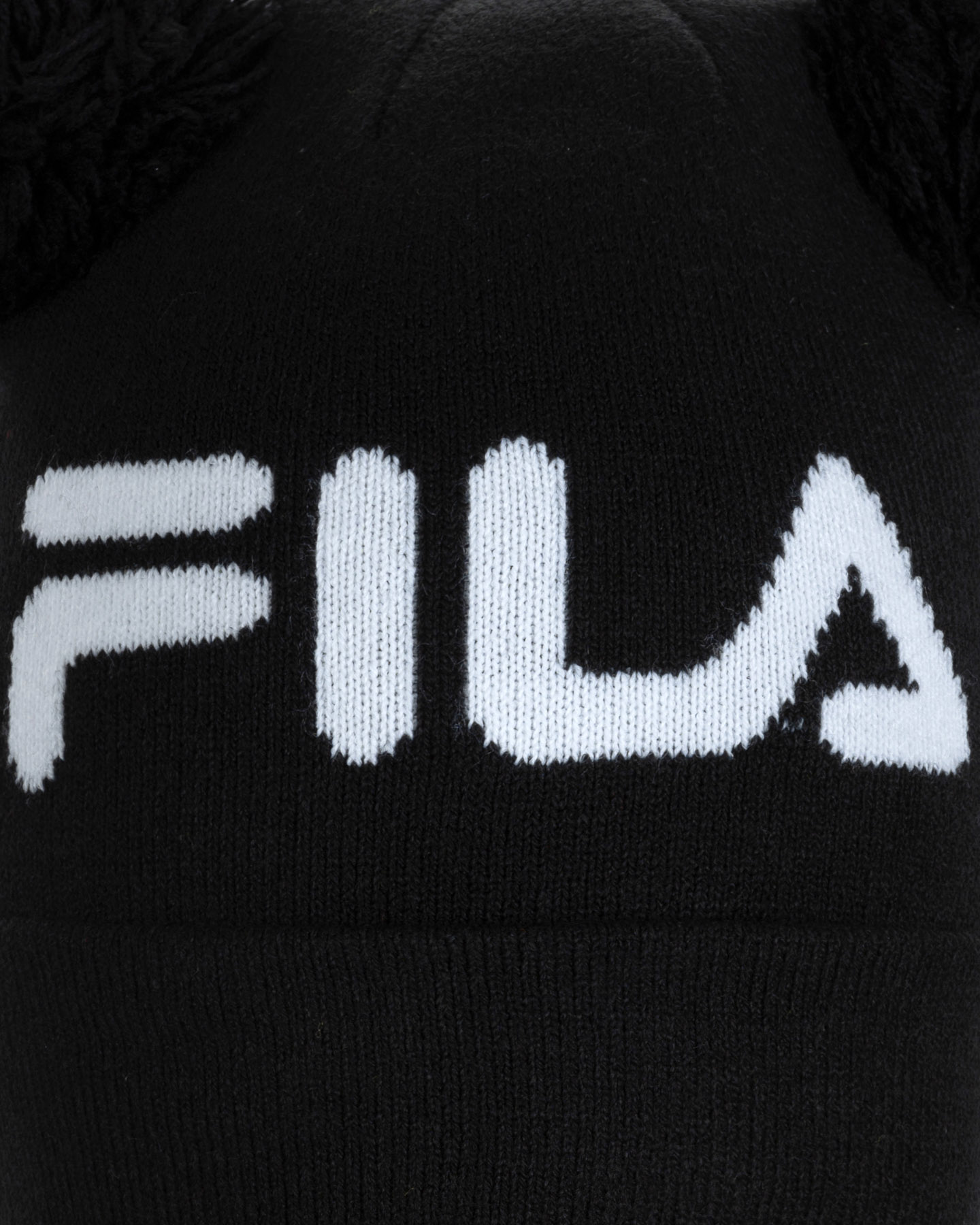 Berretto FILA DOUBLE PON LOGO JR - Nero - 1 | Cisalfa Sport