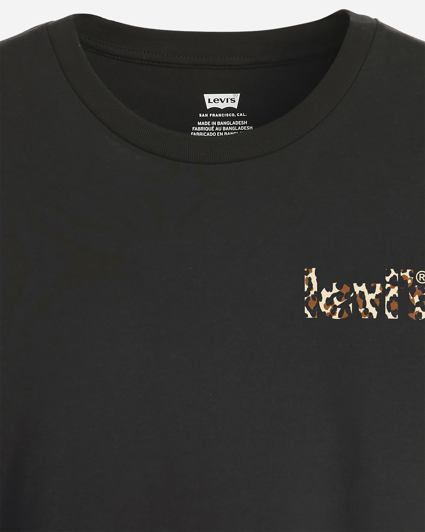 T-shirt LEVI'S LOGO CHEST LEOPARD W - Nero - 3 | Cisalfa Sport