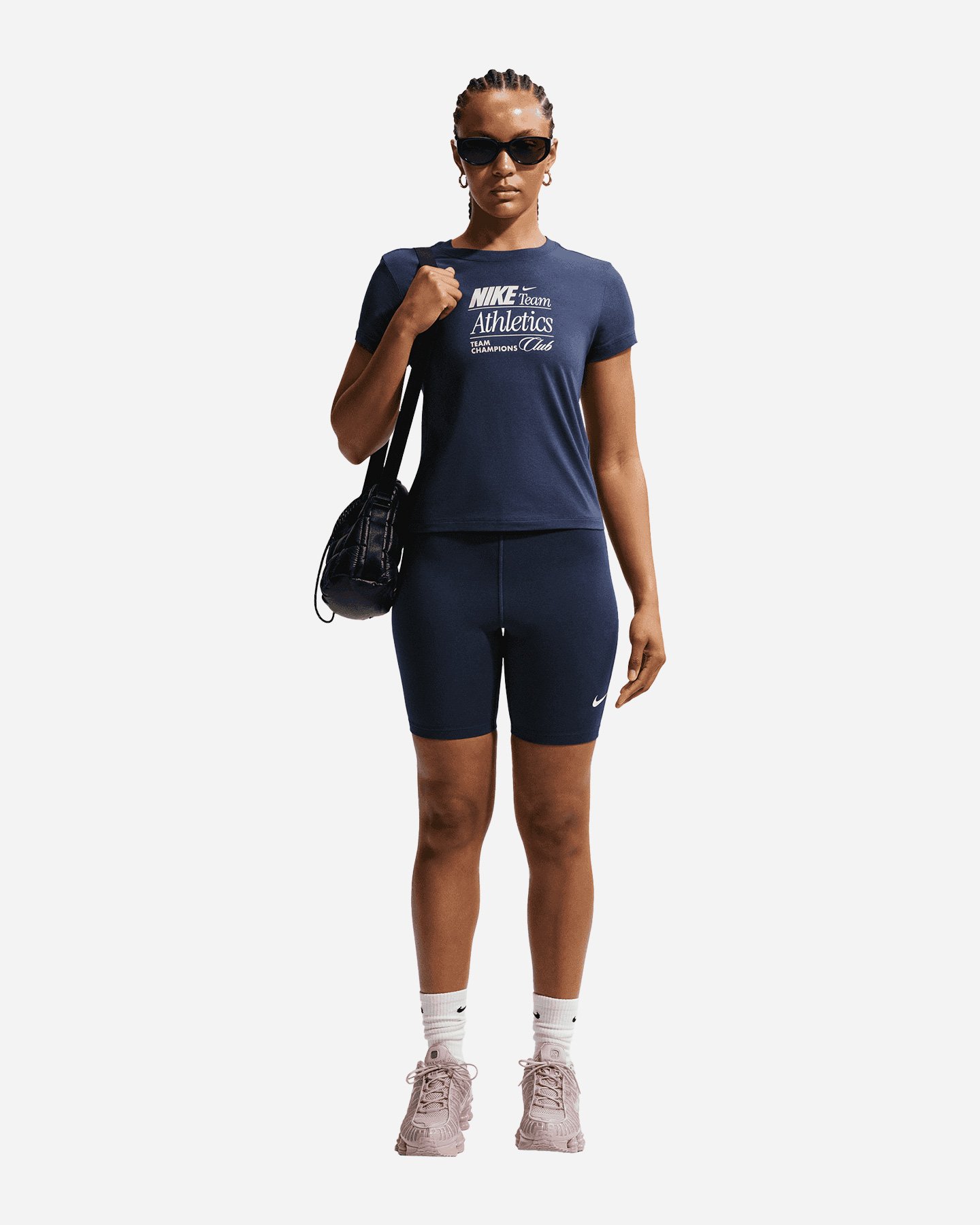 T-shirt NIKE CHILL CROP PRINTED W - Blu - 1 | Cisalfa Sport