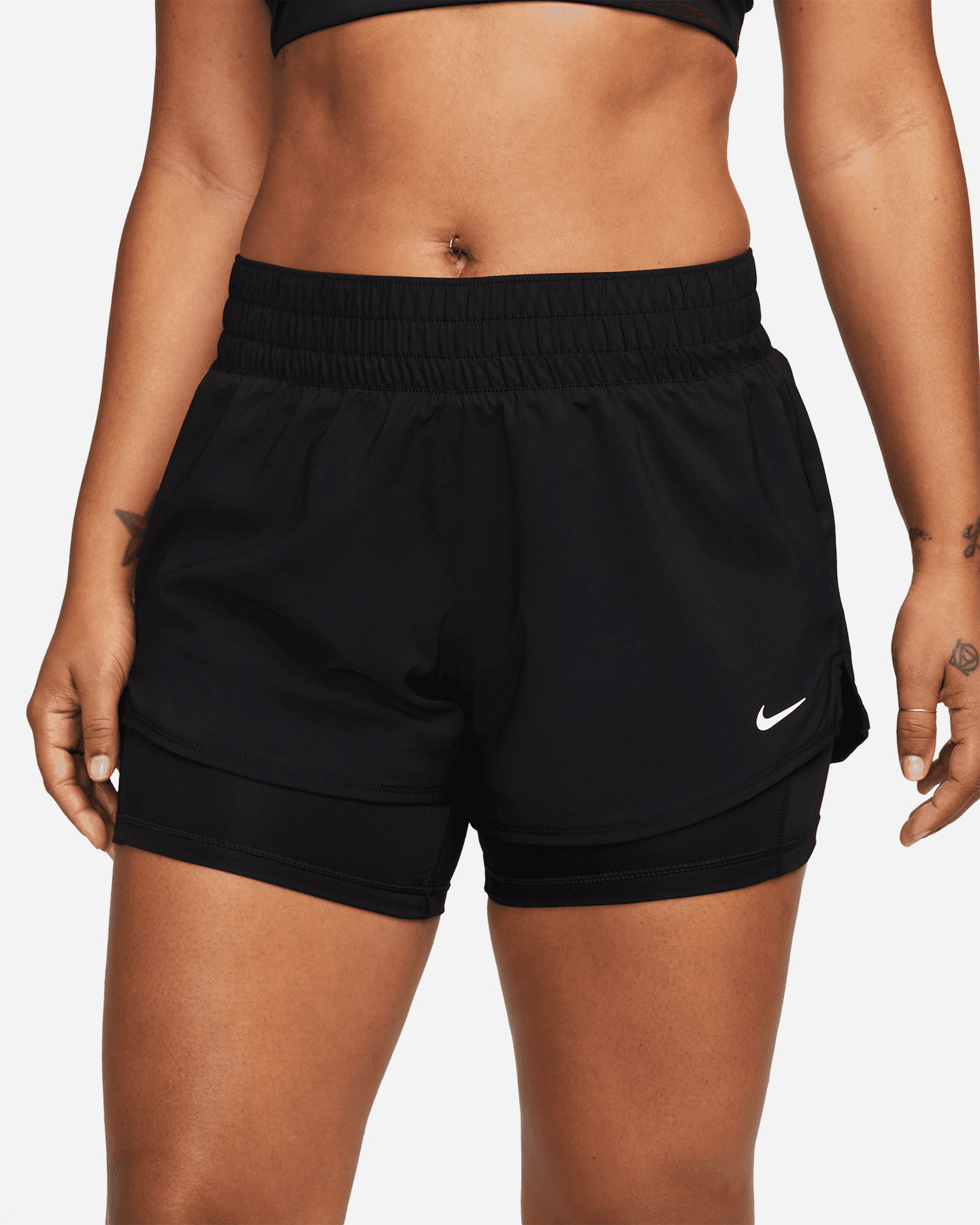 Short training NIKE DOUBLE WOVEN W - Nero - 1 | Cisalfa Sport