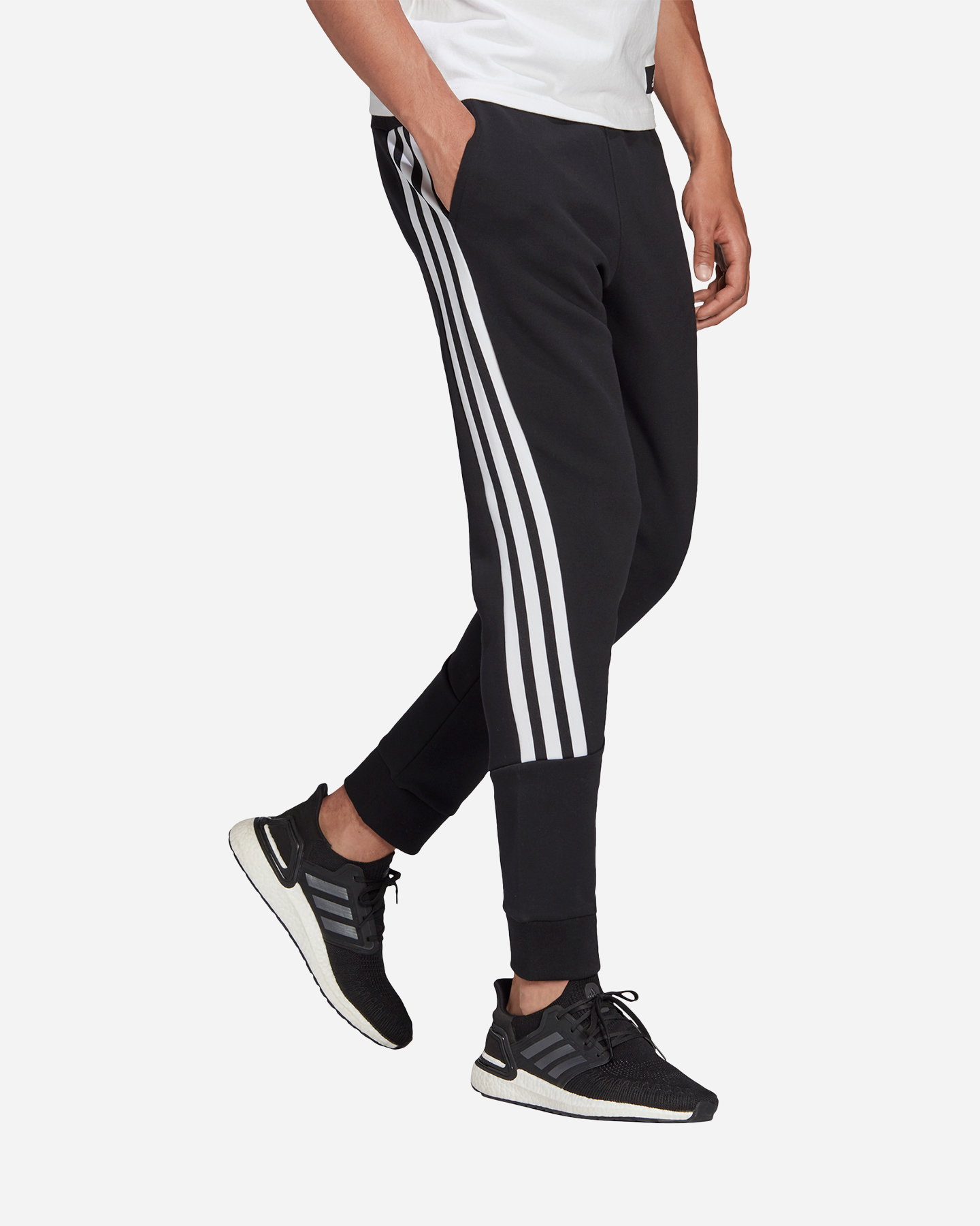 Pantalone ADIDAS DOUBL J 3STRIPES FI M - Nero - 2 | Cisalfa Sport
