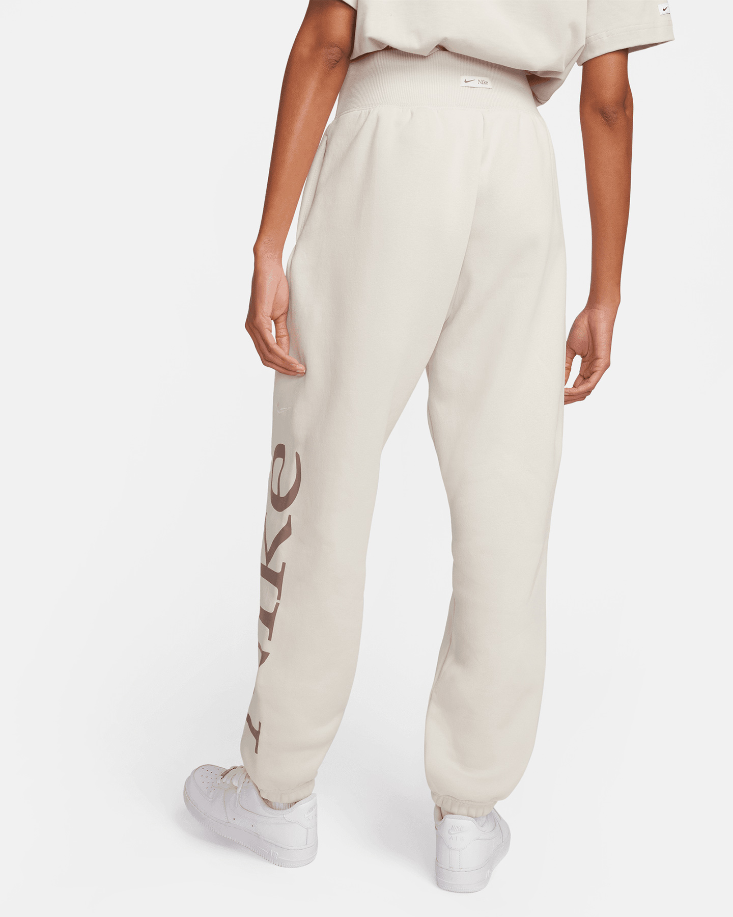 Pantalone NIKE CUFFS CLASSIC BIG LOGO W - Beige - 1 | Cisalfa Sport