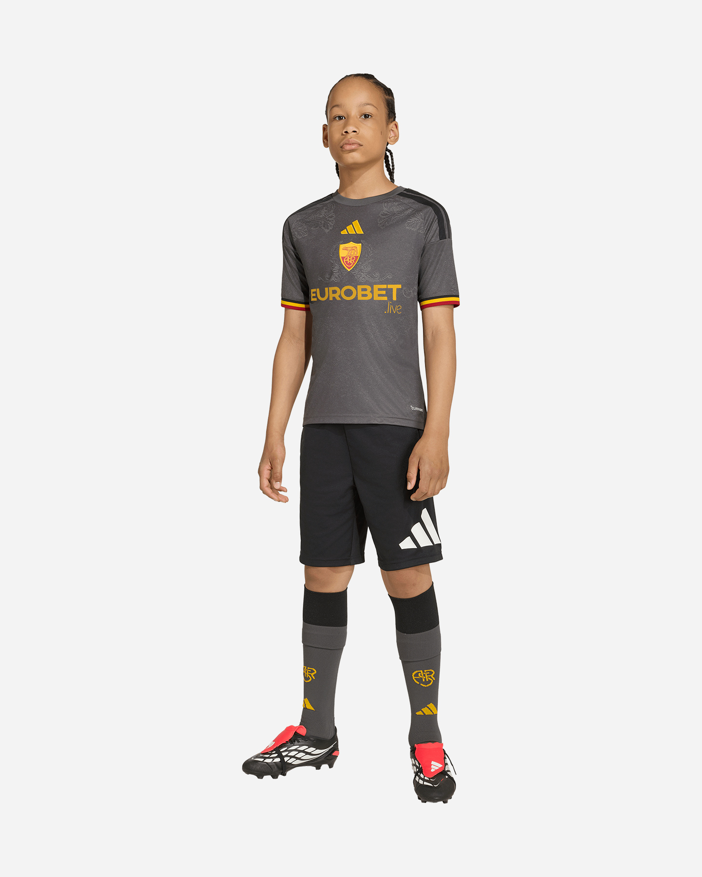 Maglia calcio ufficiale ADIDAS AS ROMA 3RD 26-27 JR - 4 | Cisalfa Sport
