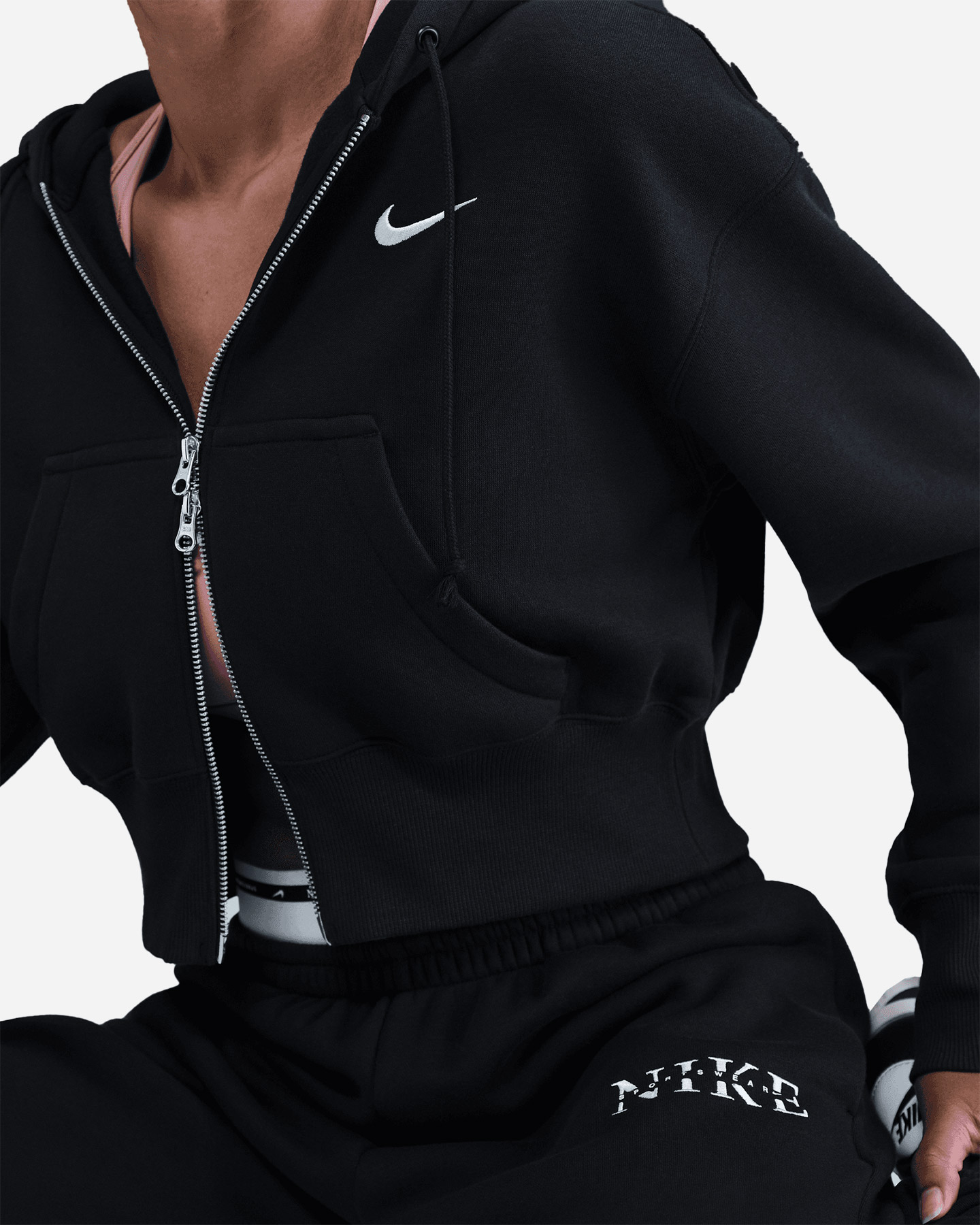 Pantalone NIKE ELASTIC LOGATO PHOENIX W - Nero - 4 | Cisalfa Sport