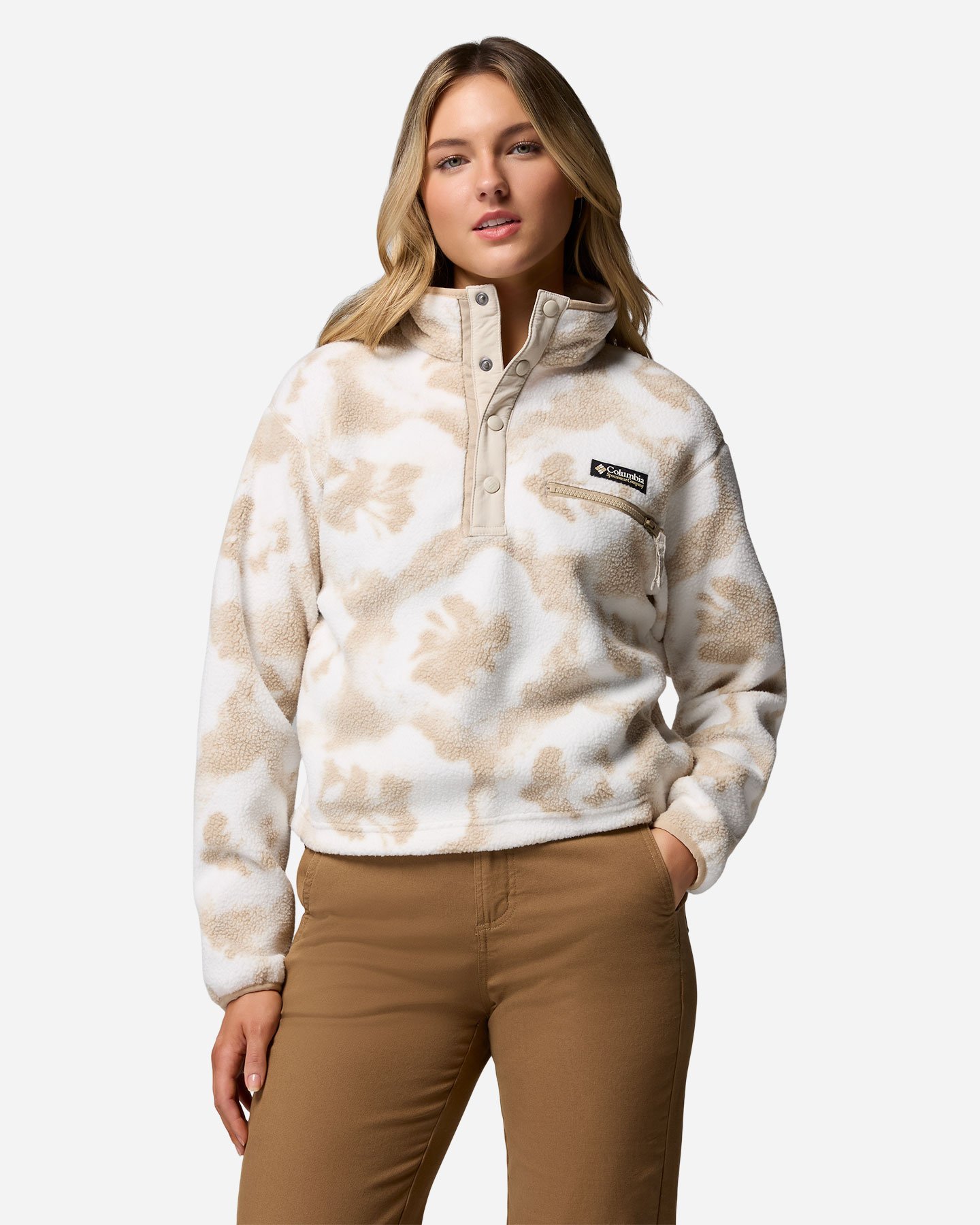 Pile COLUMBIA HELVETIA II PRINTED W - Bianco - 0 | Cisalfa Sport