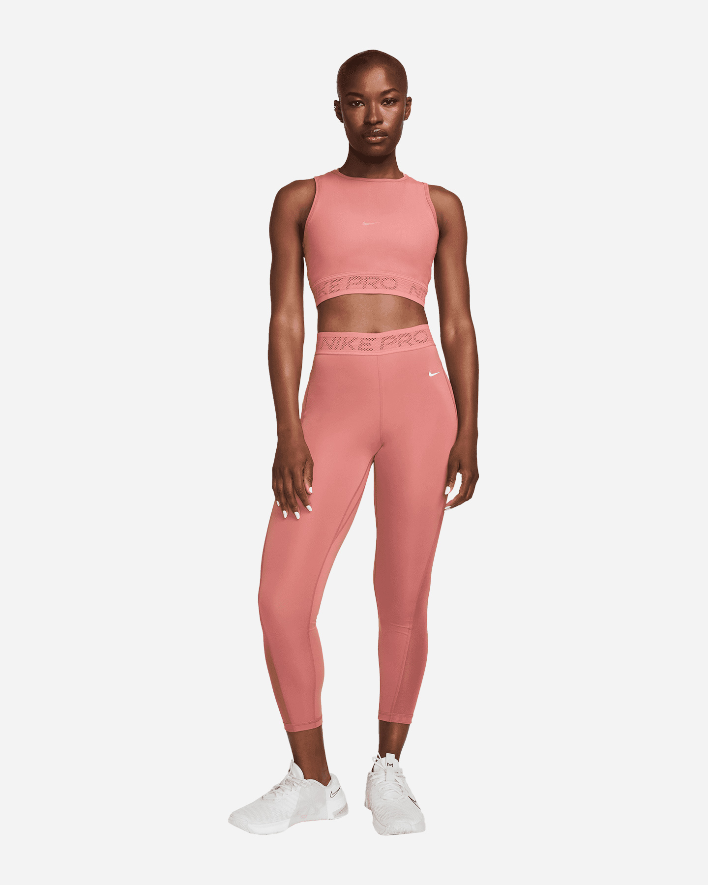 Canotta training NIKE PRO CROP W - Rosa - 2 | Cisalfa Sport
