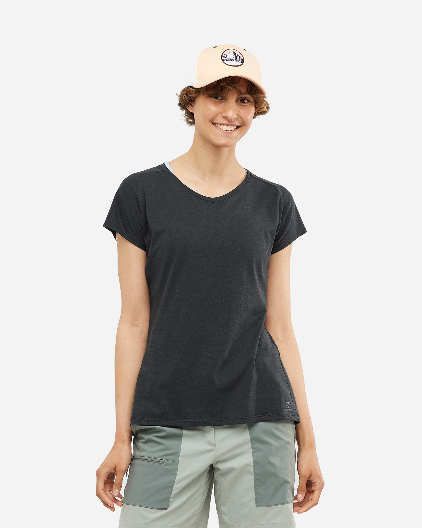 T-shirt SALOMON ESSENTIAL SHAPED W - Grigio - 2 | Cisalfa Sport