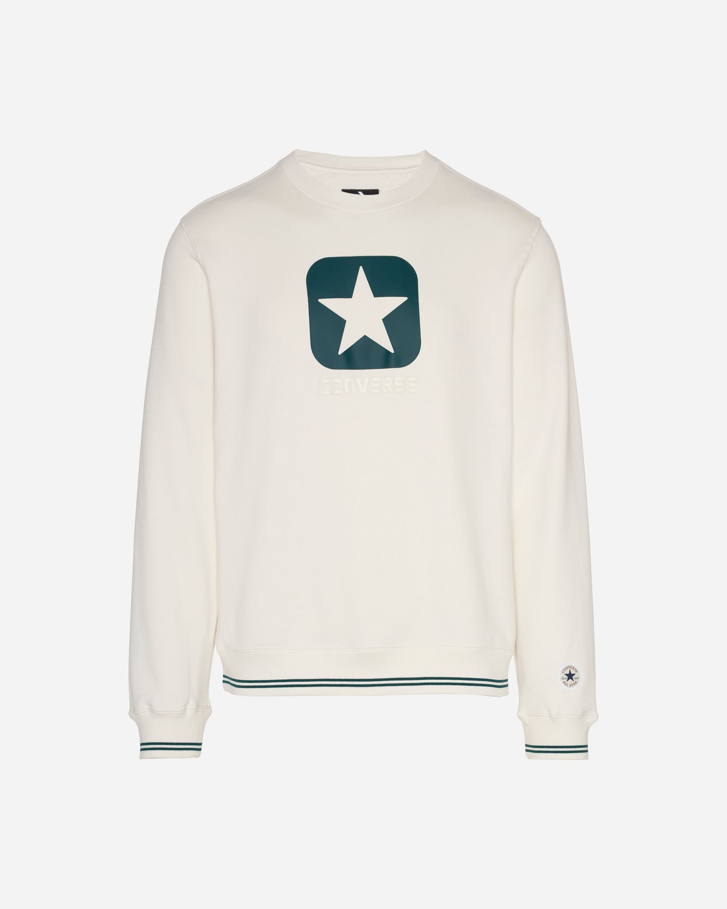 Felpa CONVERSE SQUARE LOGO M - Bianco - 0 | Cisalfa Sport