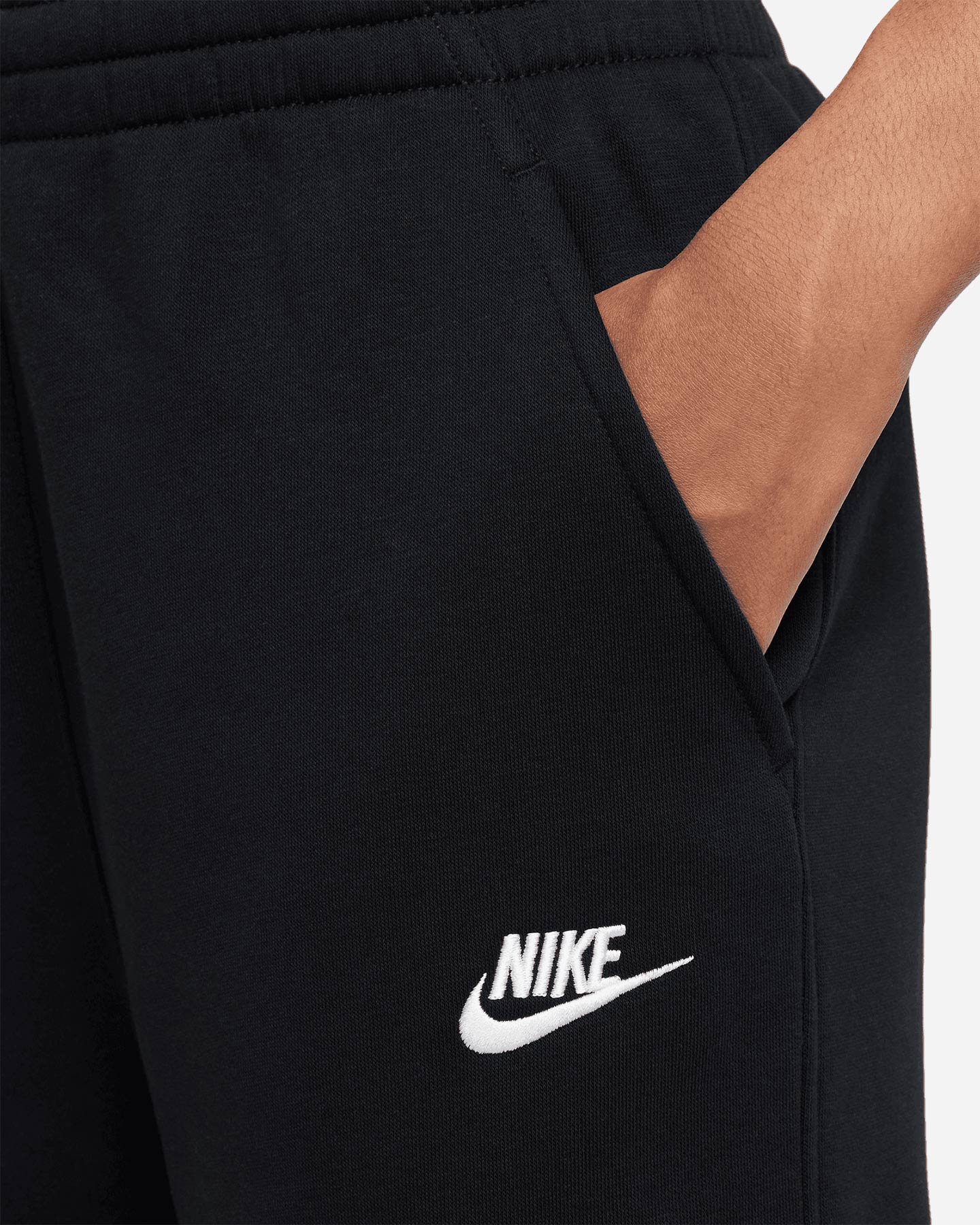 Pantalone NIKE CLUB WIDE LEG JR - Nero - 4 | Cisalfa Sport