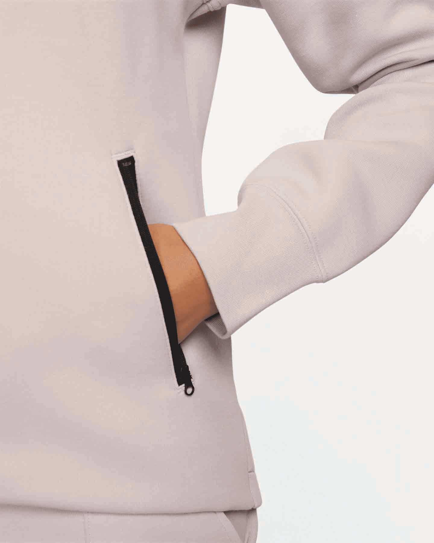 Felpa NIKE DOUBLE TECH FLEECE W - Rosa - 5 | Cisalfa Sport