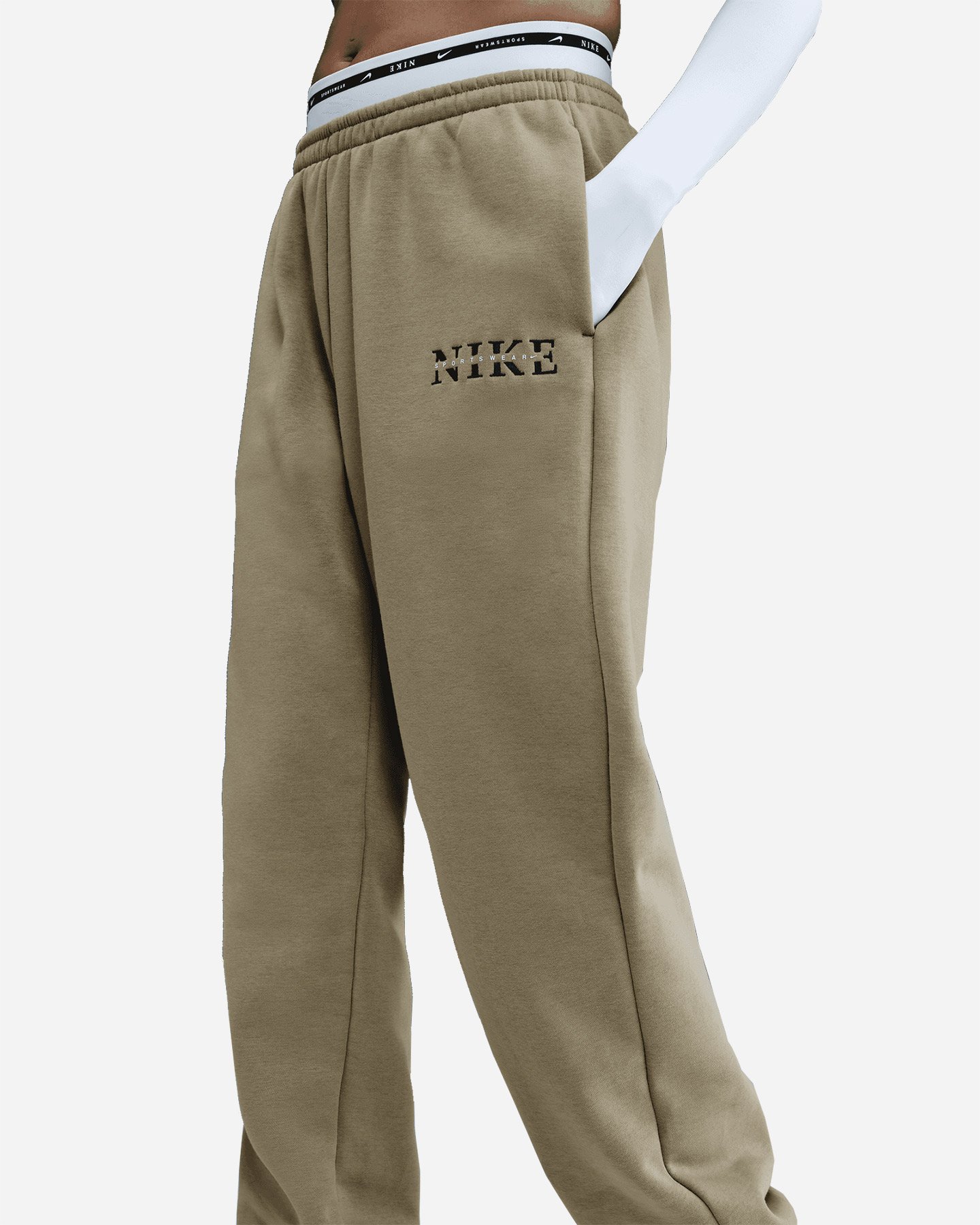 Pantalone NIKE ELASTICLOGATO W - Beige - 3 | Cisalfa Sport