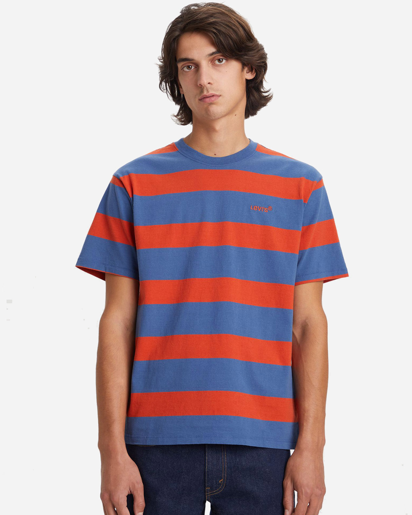 levi's striped m - t-shirt - uomo