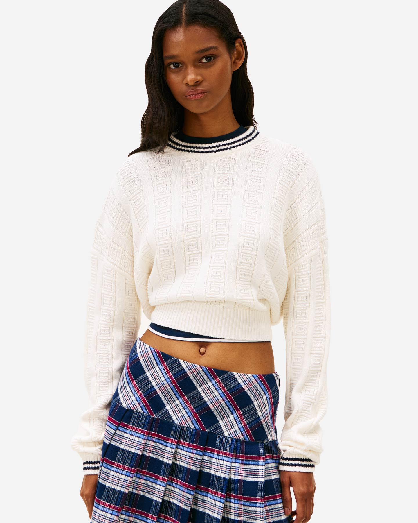 Maglione TOMMY HILFIGER BOXY FLAG W - Bianco - 1 | Cisalfa Sport