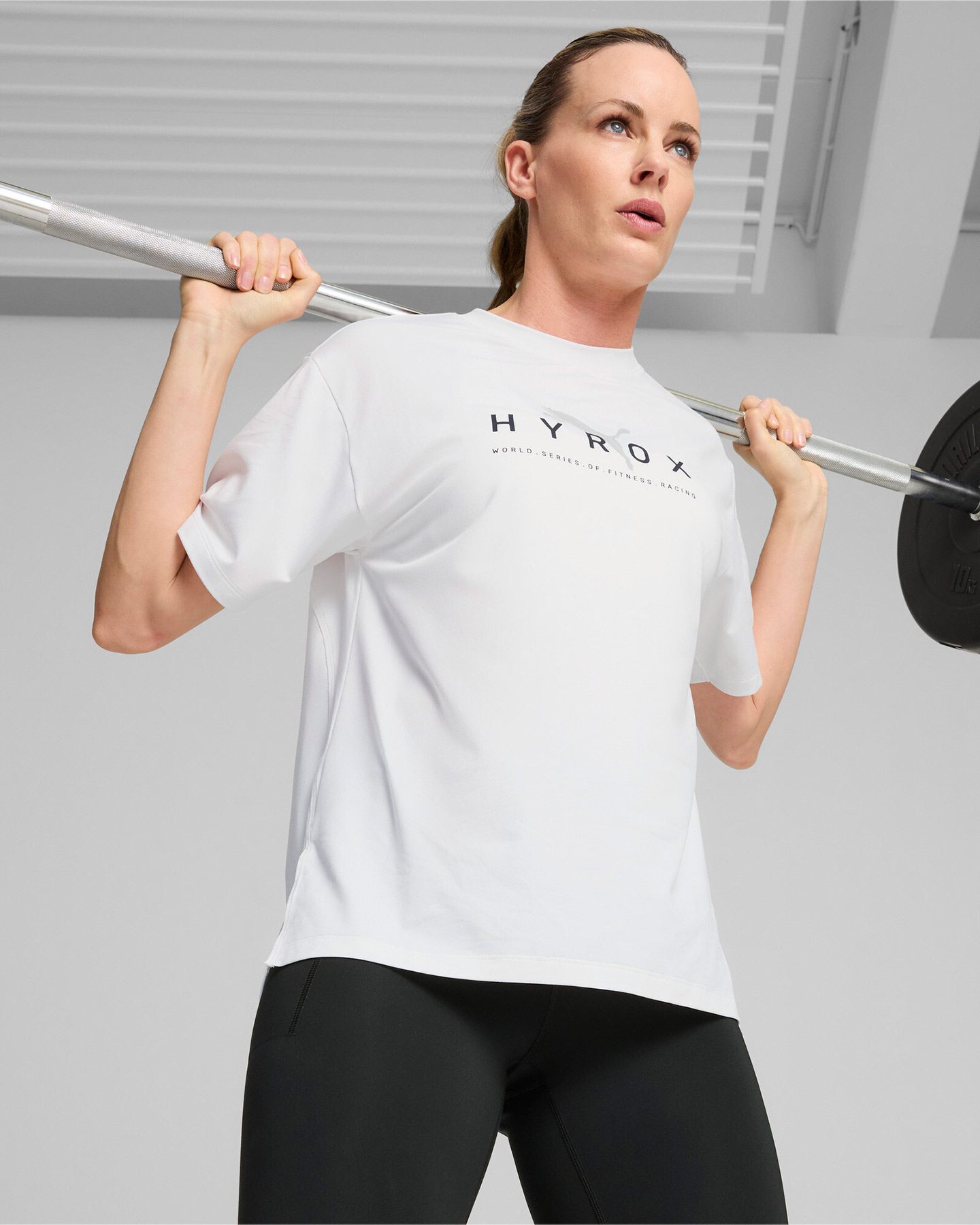 T-shirt training PUMA HYROX CLOUDSPUN W - Bianco - 2 | Cisalfa Sport