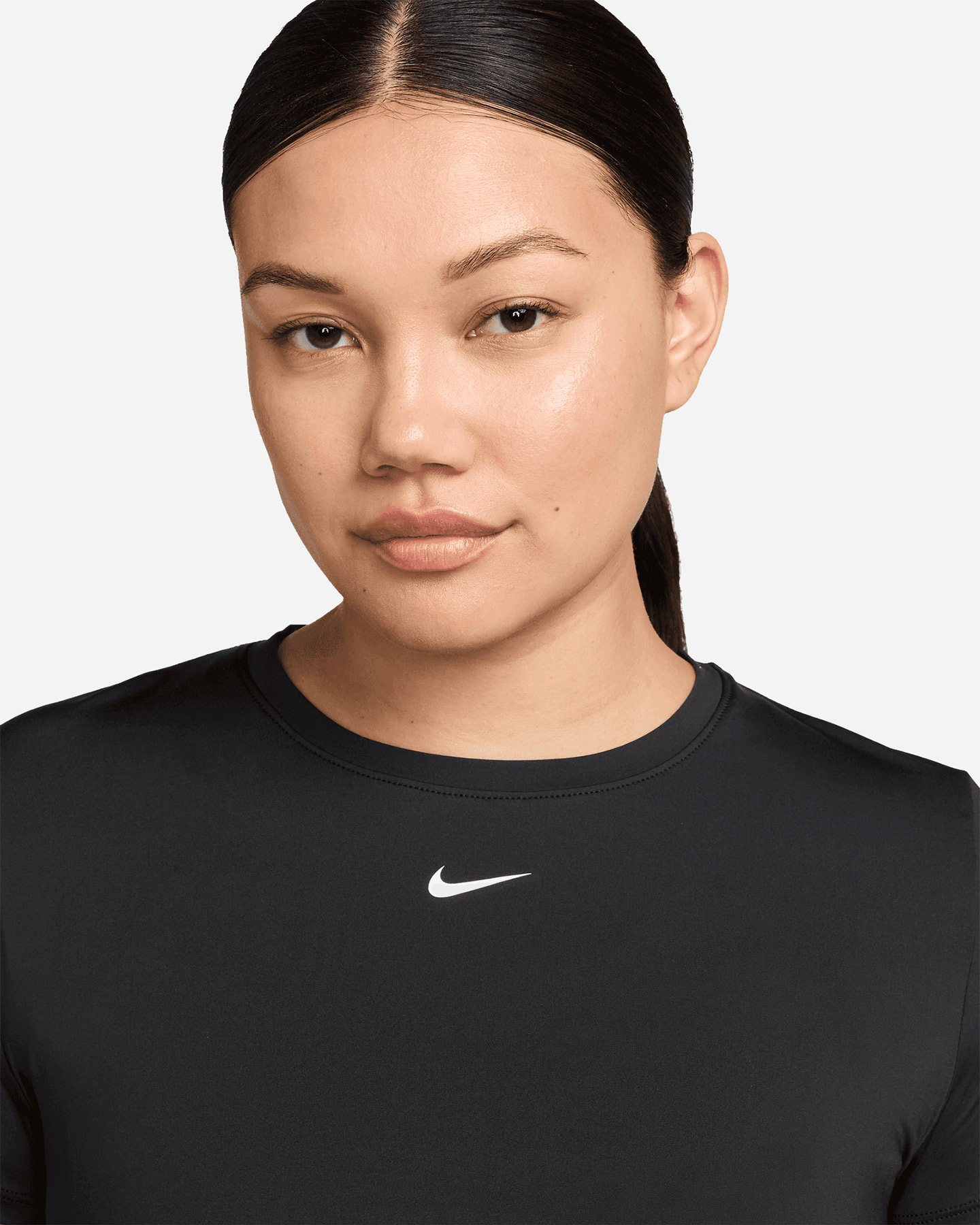 T-shirt training NIKE DRI FIT ONE CLASSIC SMALL LOGO CROP W - Nero - 2 | Cisalfa Sport