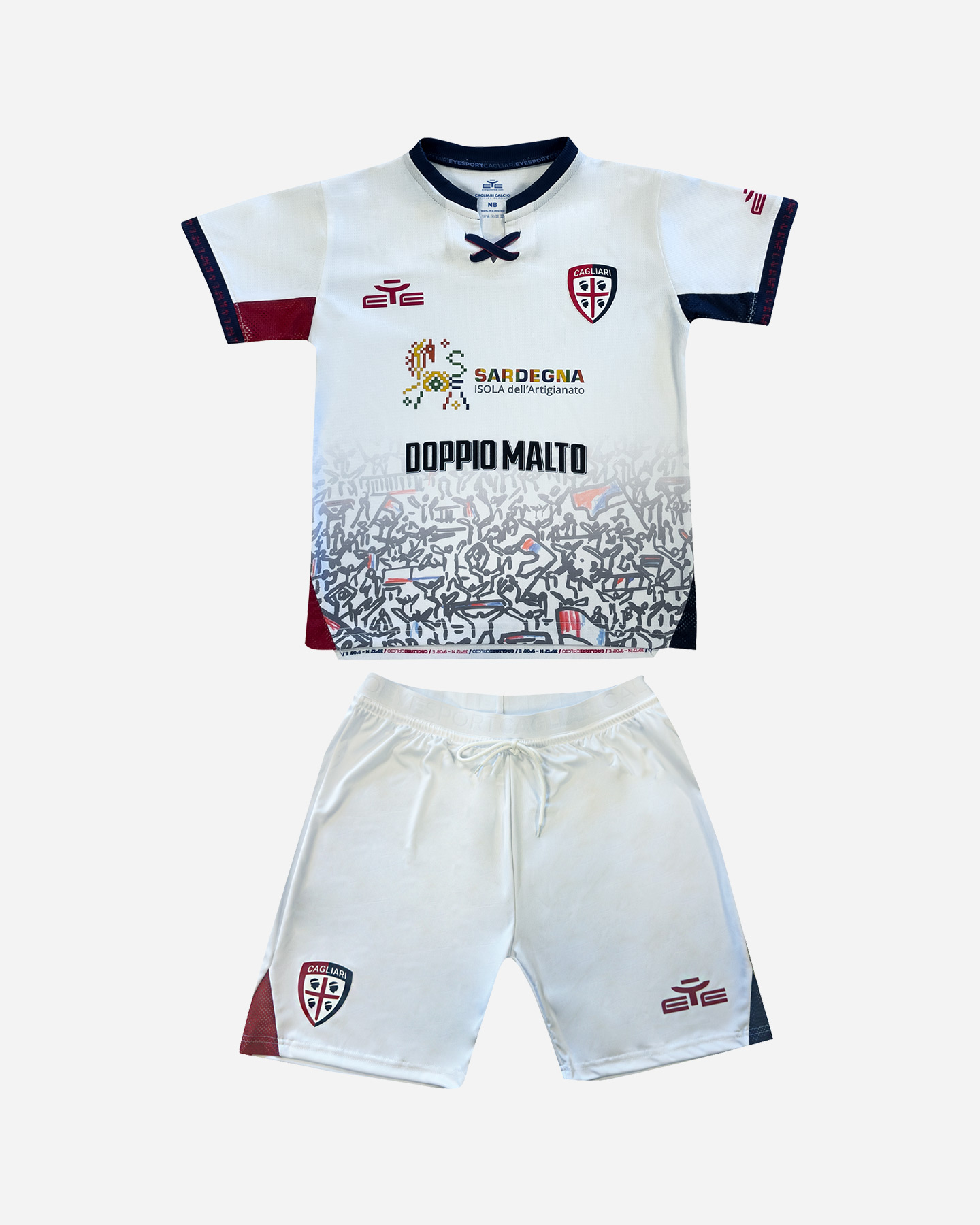 Abbigliamento calcio ufficiale EYE CAGLIARI AWAY 25-26 JR - Color mix - 0 | Cisalfa Sport