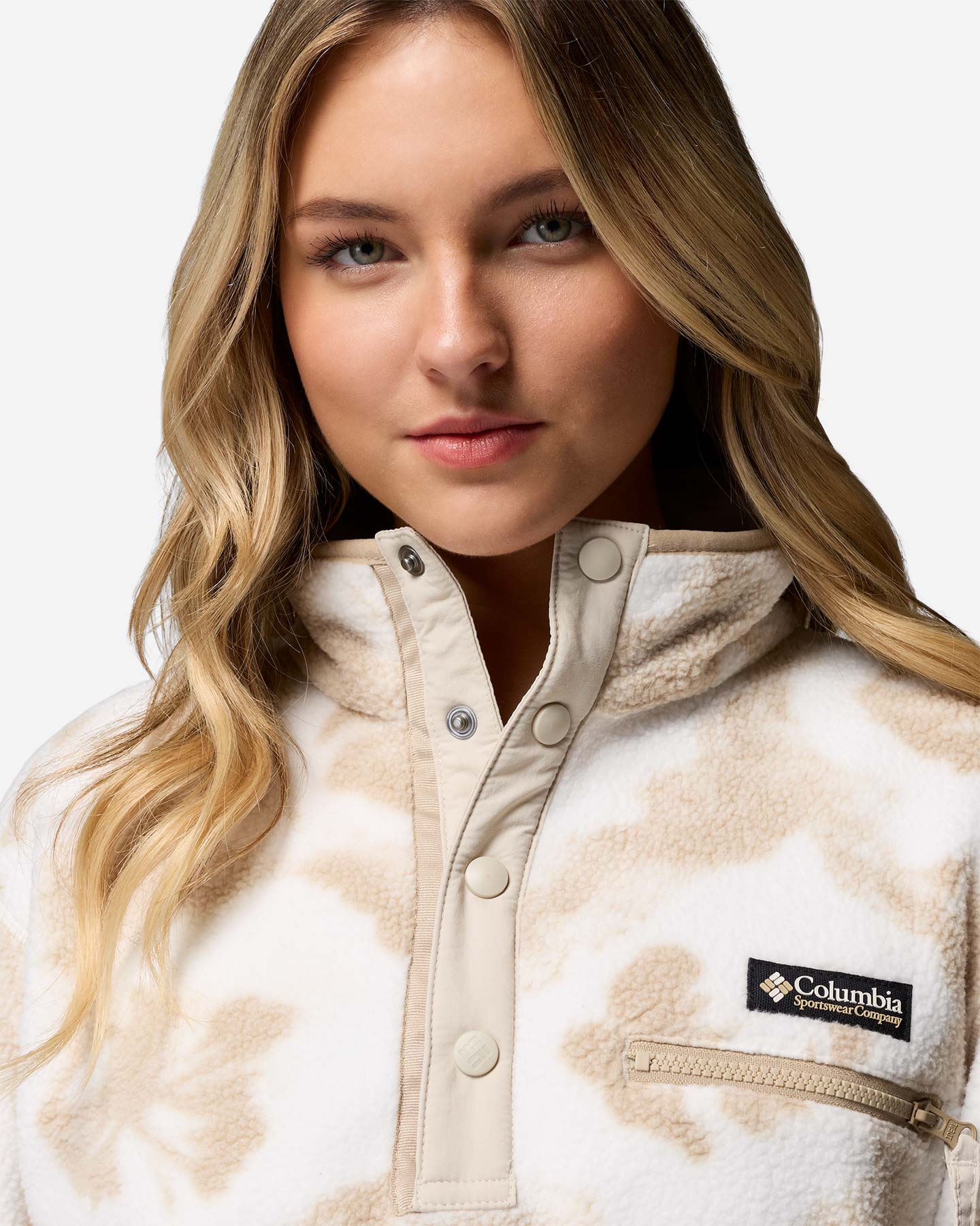 Pile COLUMBIA HELVETIA II PRINTED W - Bianco - 3 | Cisalfa Sport