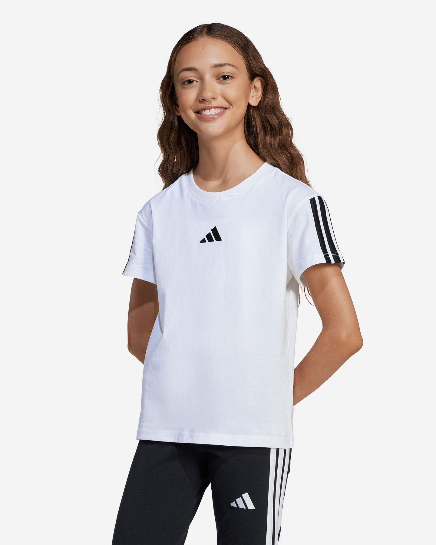 T-shirt ADIDAS 3STRIPES JR - Bianco - 1 | Cisalfa Sport