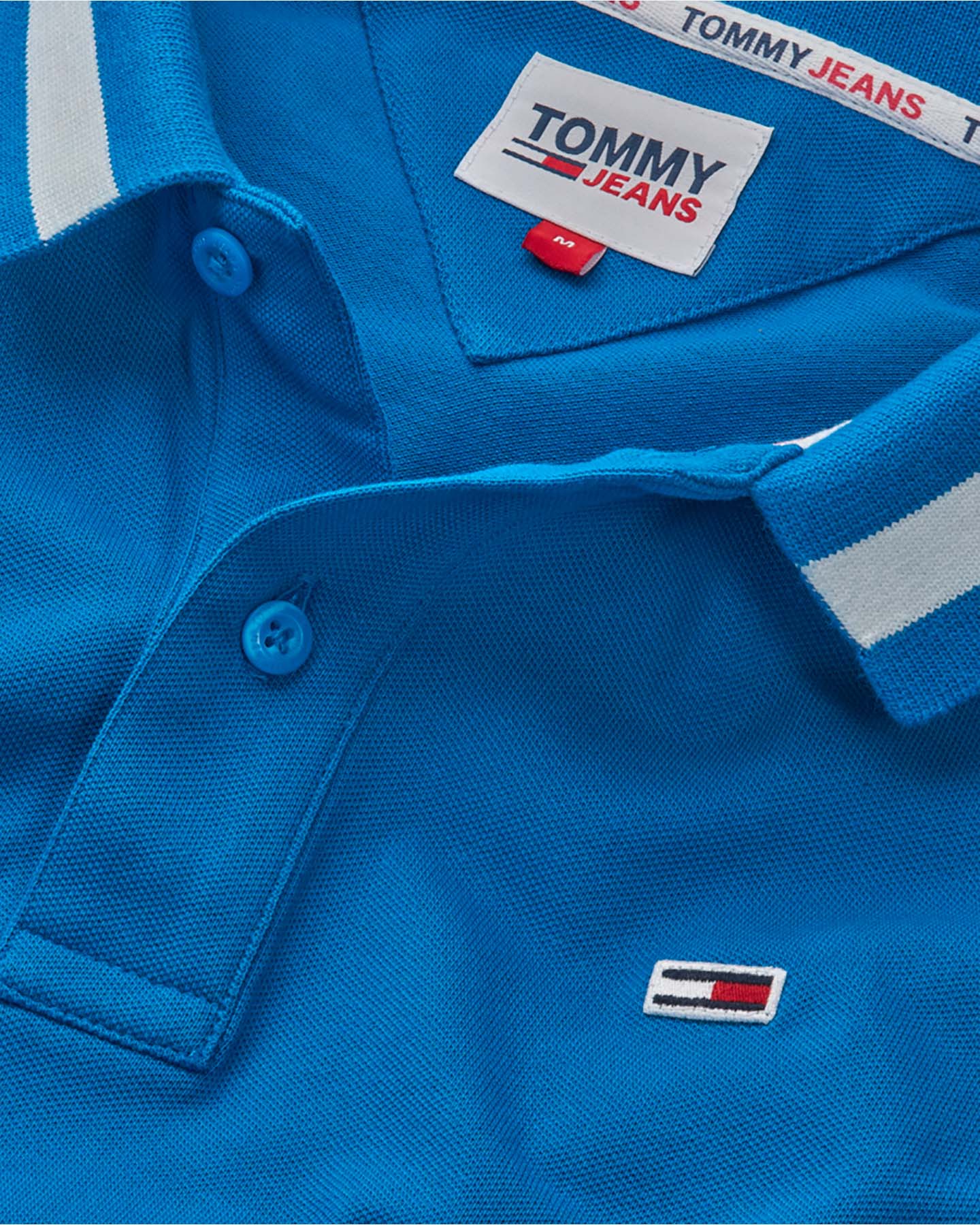 Polo TOMMY HILFIGER TIPPED STRETCH M - Blu - 4 | Cisalfa Sport