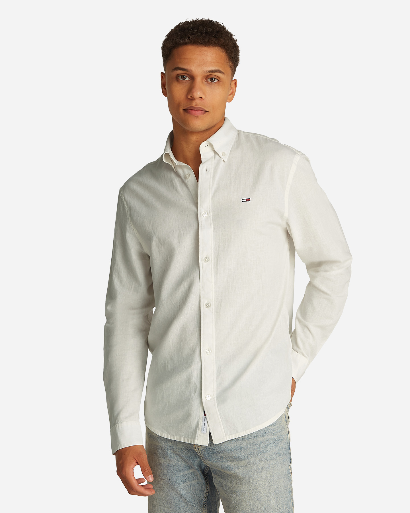 Camicia TOMMY HILFIGER LINEN M - Bianco - 2 | Cisalfa Sport