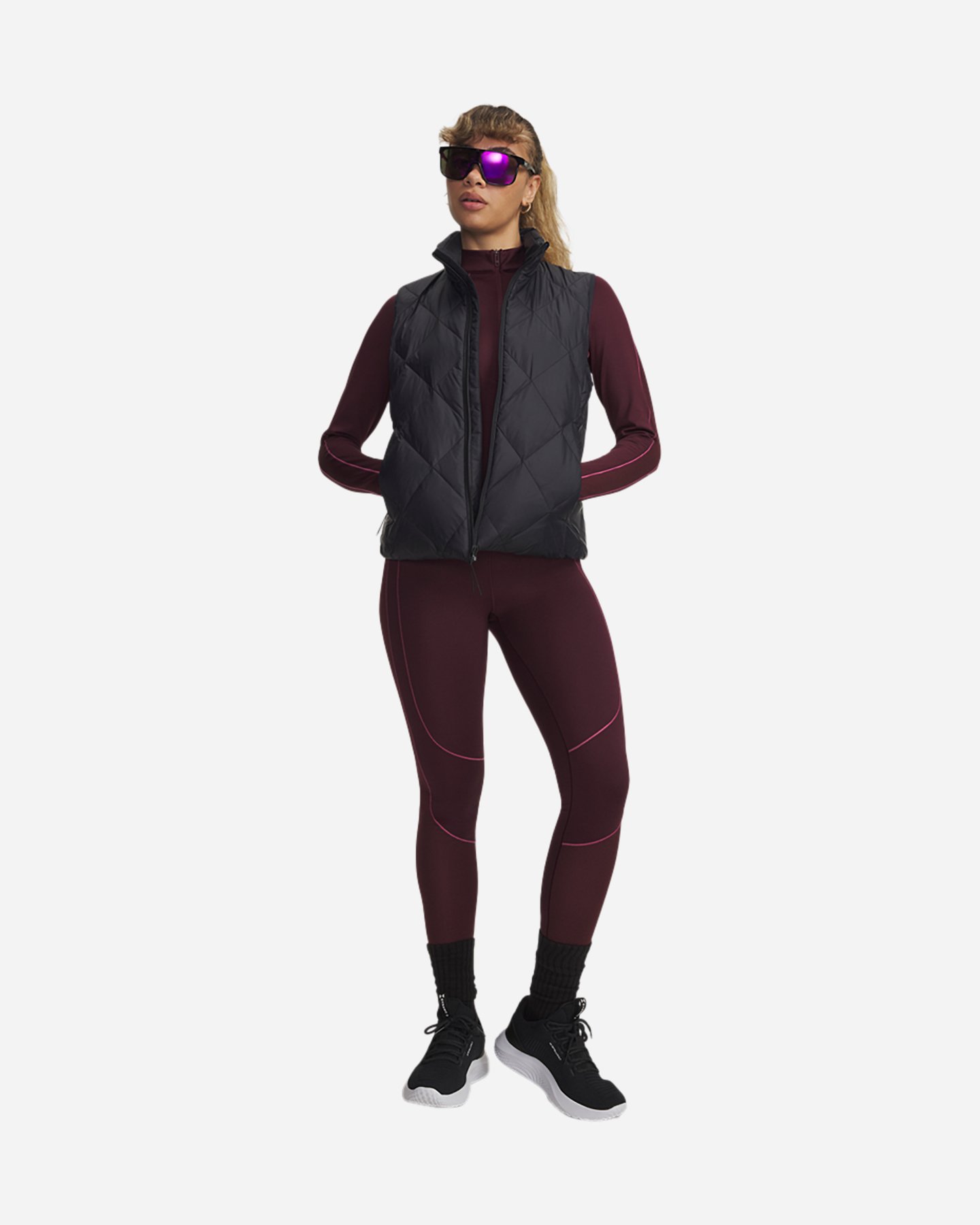 Leggings UNDER ARMOUR NOVELTY W - Rosso - 2 | Cisalfa Sport