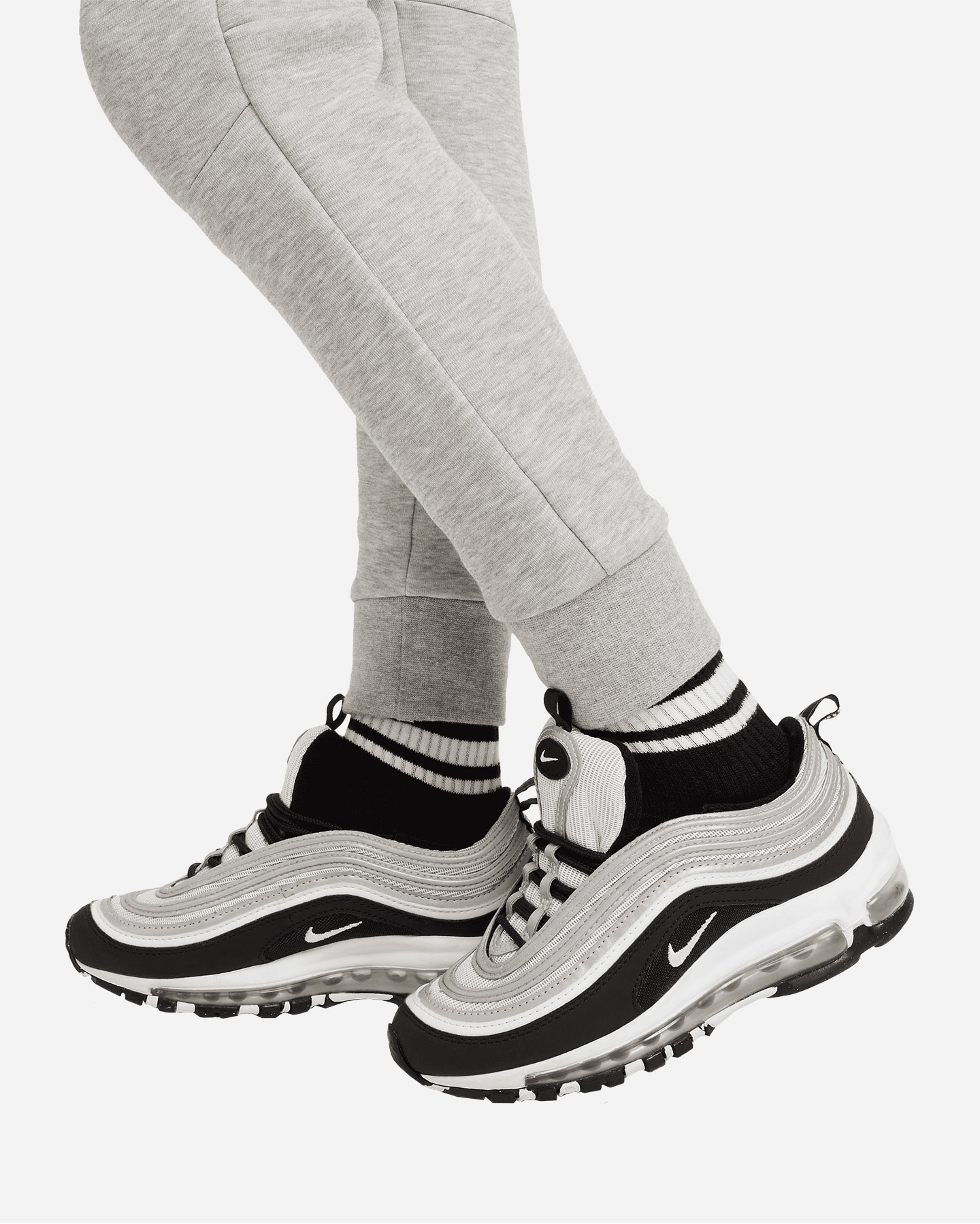 Pantalone NIKE TECH FLEECE 2 JR - Grigio - 4 | Cisalfa Sport