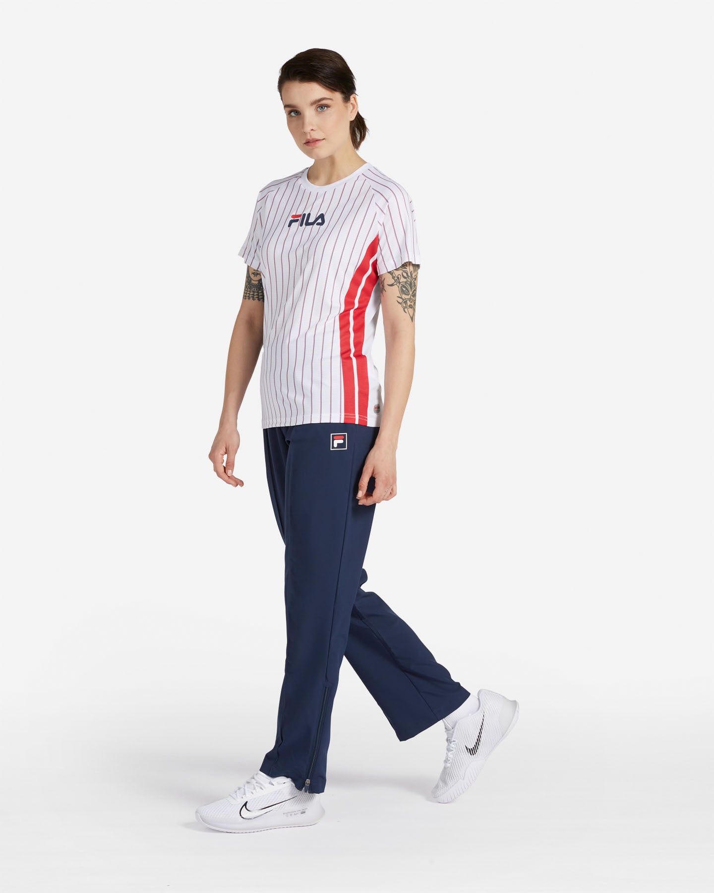 T-shirt tennis FILA COURT LINE W - Bianco - 3 | Cisalfa Sport