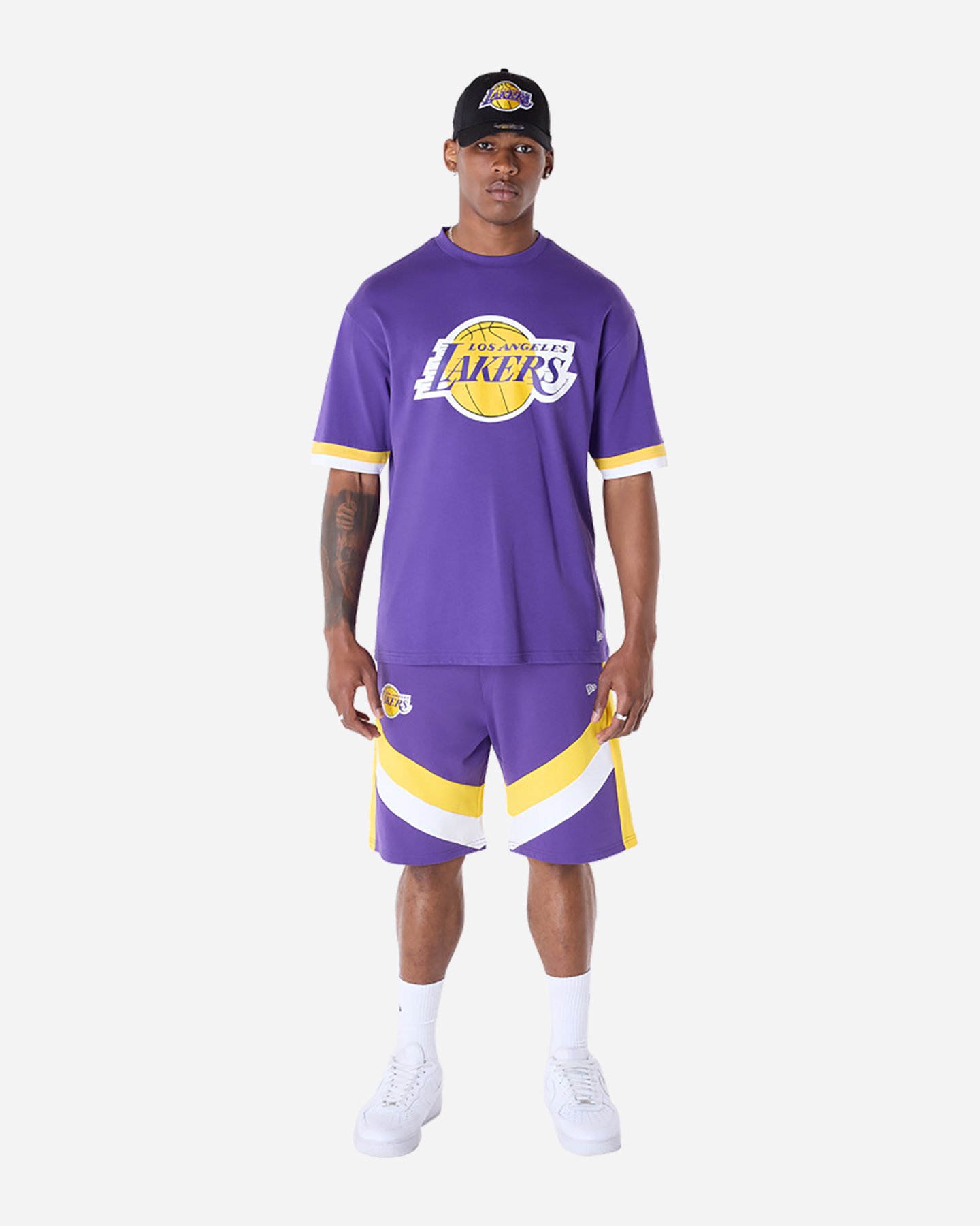 Abbigliamento basket NEW ERA PANEL LAKERS M - Viola - 2 | Cisalfa Sport