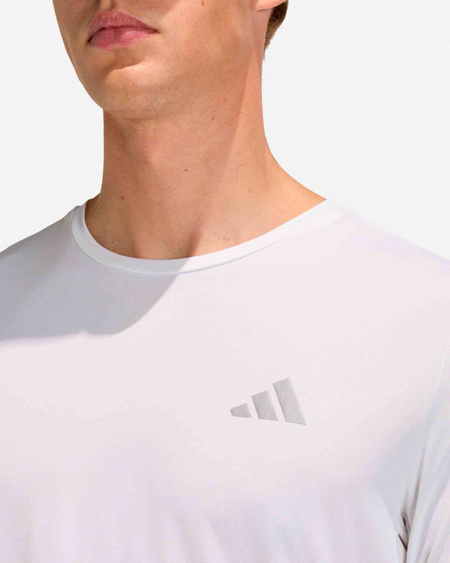T-shirt running ADIDAS RUN ESSENTIALS M - Bianco - 4 | Cisalfa Sport