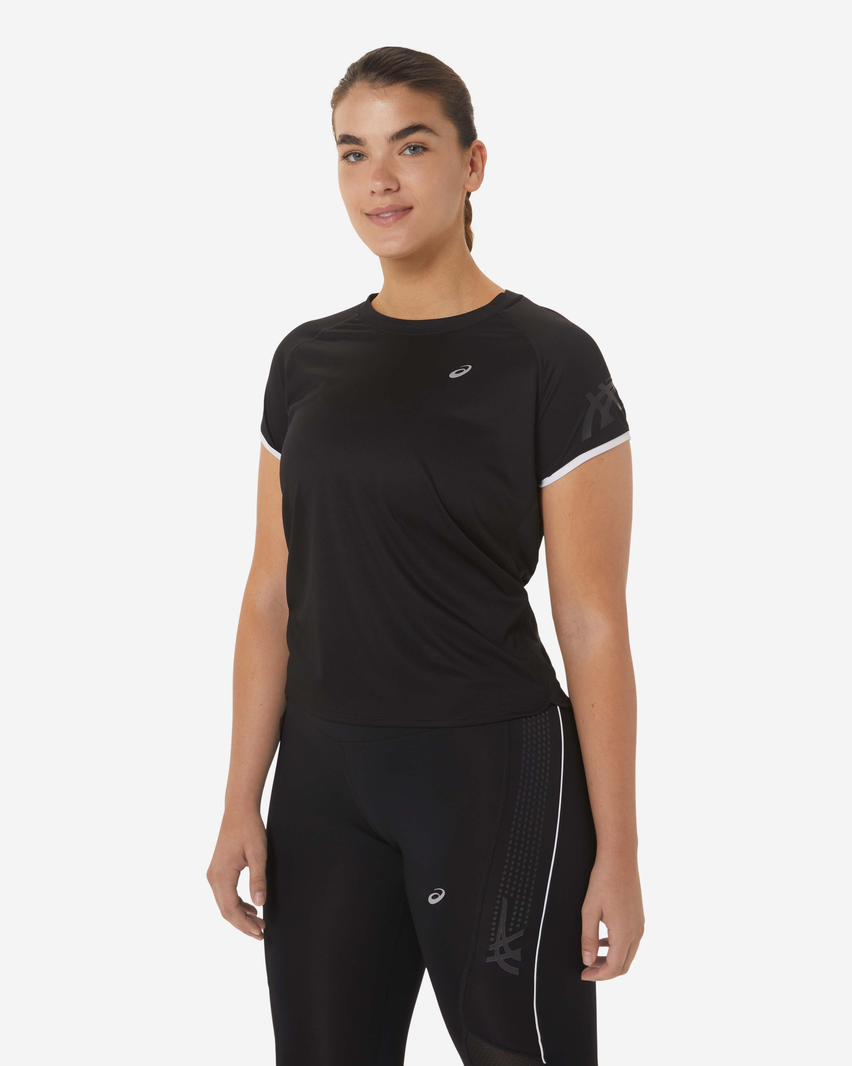 T-shirt running ASICS ICON W - Nero - 1 | Cisalfa Sport